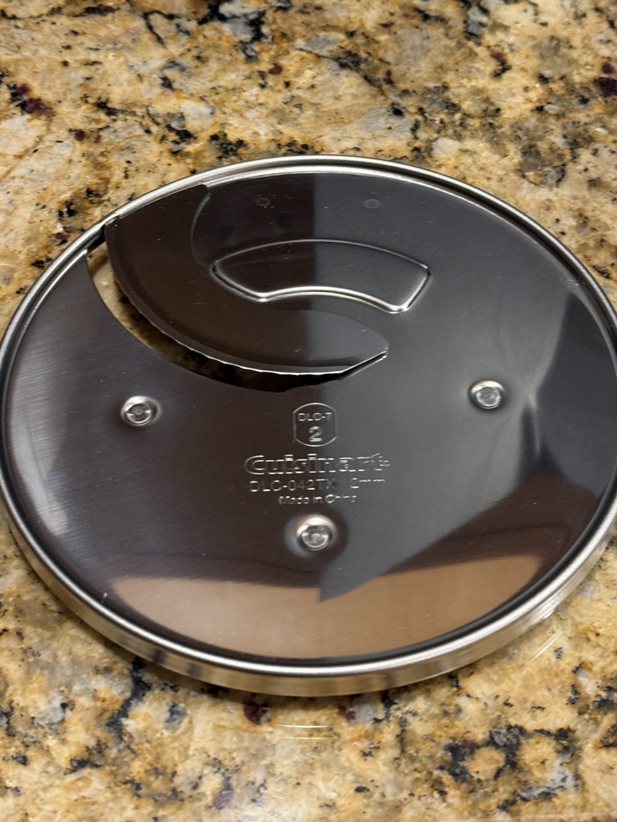 cuisinart blades (3) New Disc 2/3/4 MM And Plastic Holder