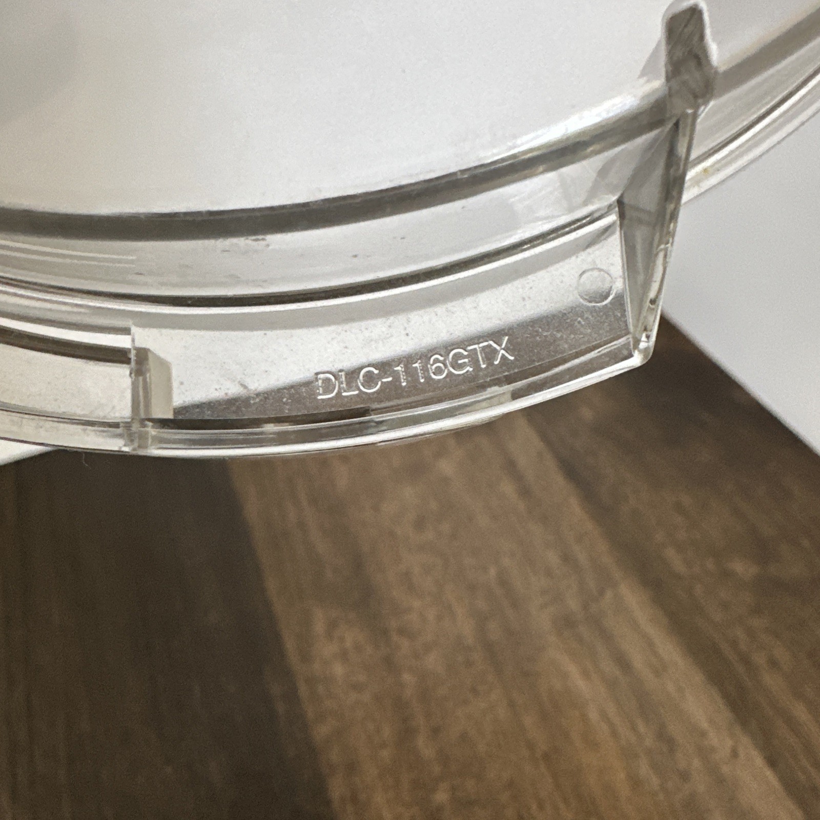 Cuisinart Pro Classic Food Processor DLC-116GTXT Flat Clear Lid & Cover Cap Part