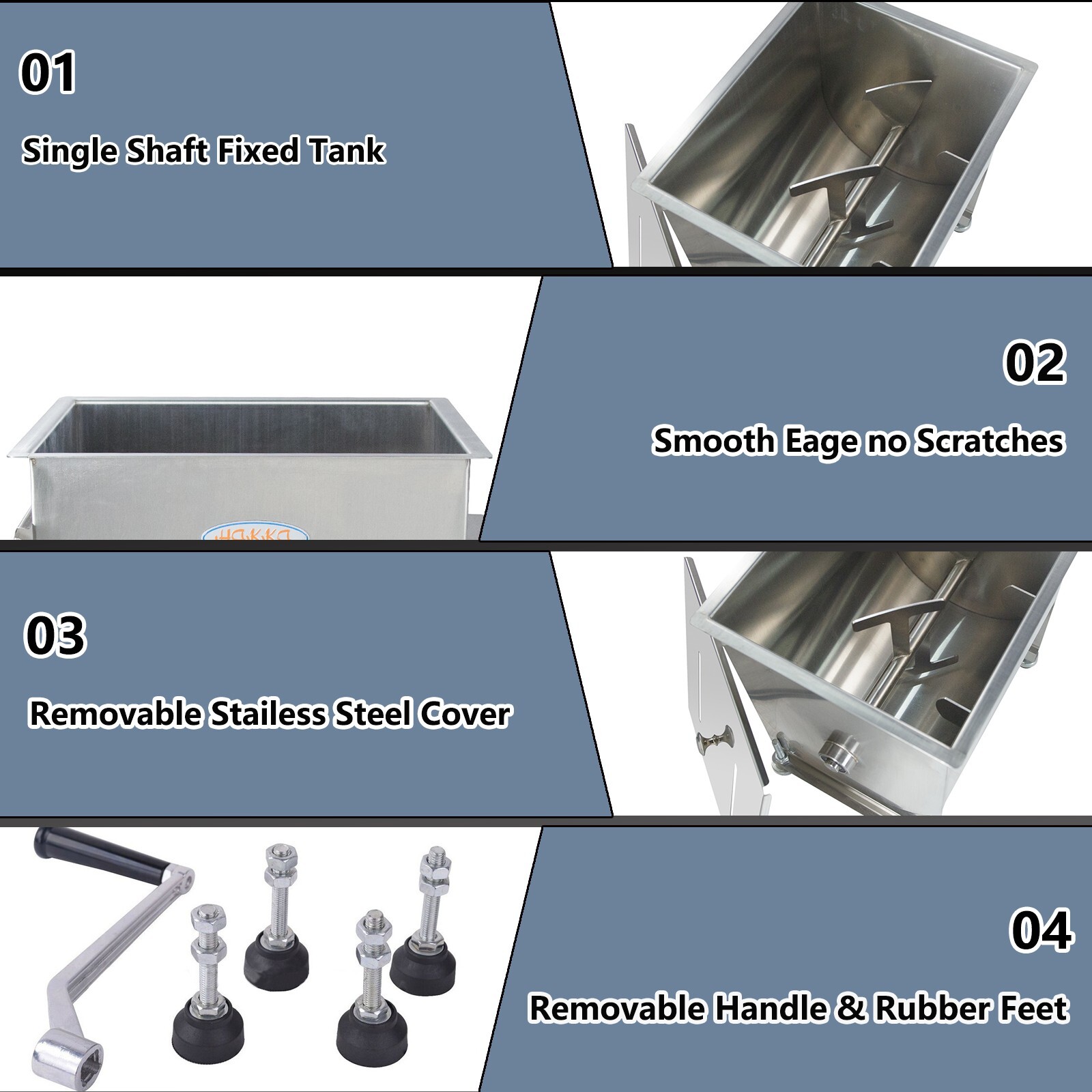 Hakka 3 in 1 Multi-function Food Processor Meat Mixer Grinder Sausage Maker