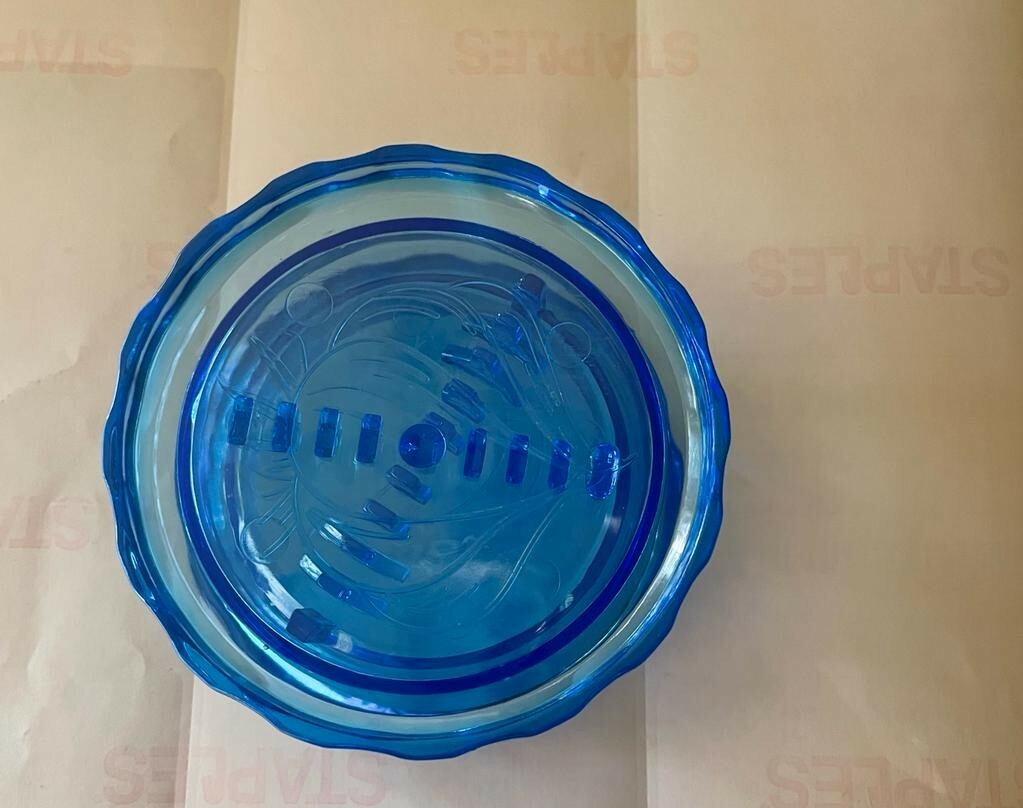 Food Processor-Garlic Mincer Press with a Twist fourth Generation (blue color)