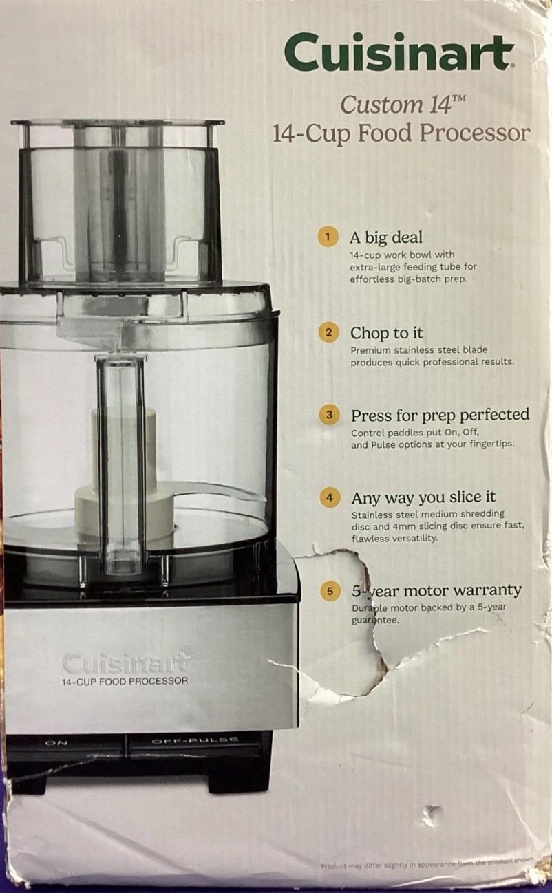 Cuisinart Custom 14 Cup Food Processor 720W DFP-14BCNY NEW