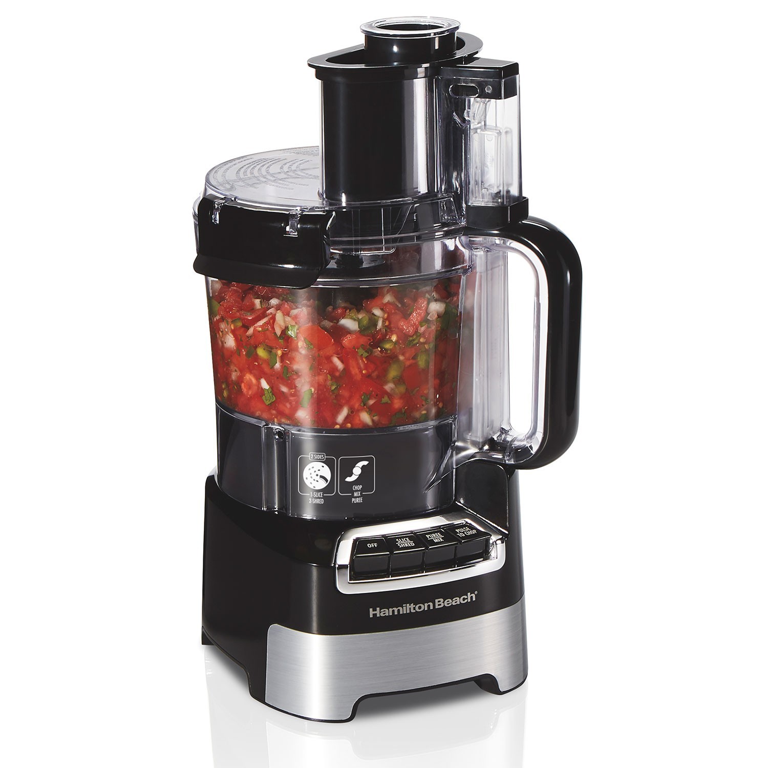 Hamilton Beach 70723C Stack & Snap Food Processor with 10C bowl