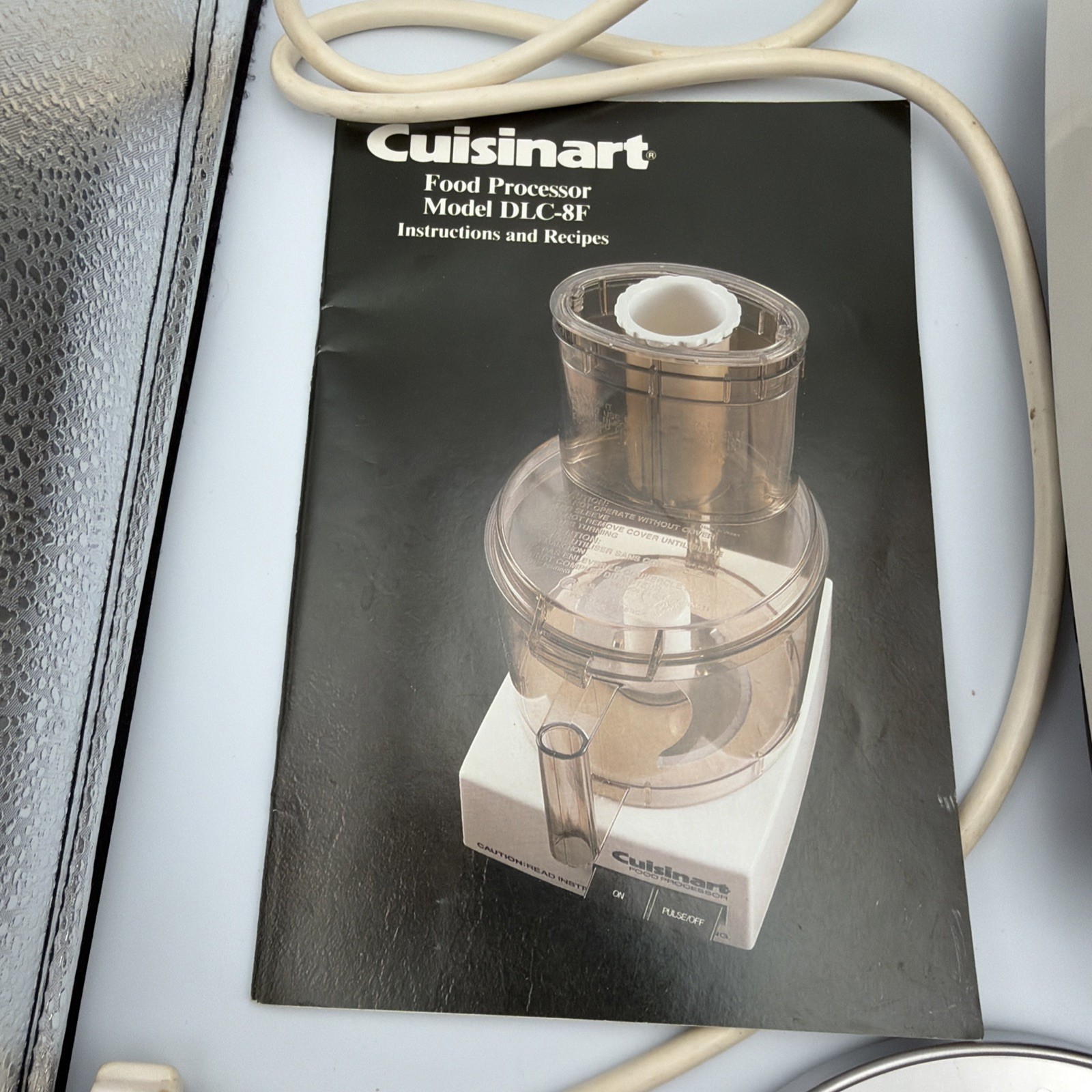 CUISINART DLC-8 Food Processor Complete With Accessories Base Made In Japan Used