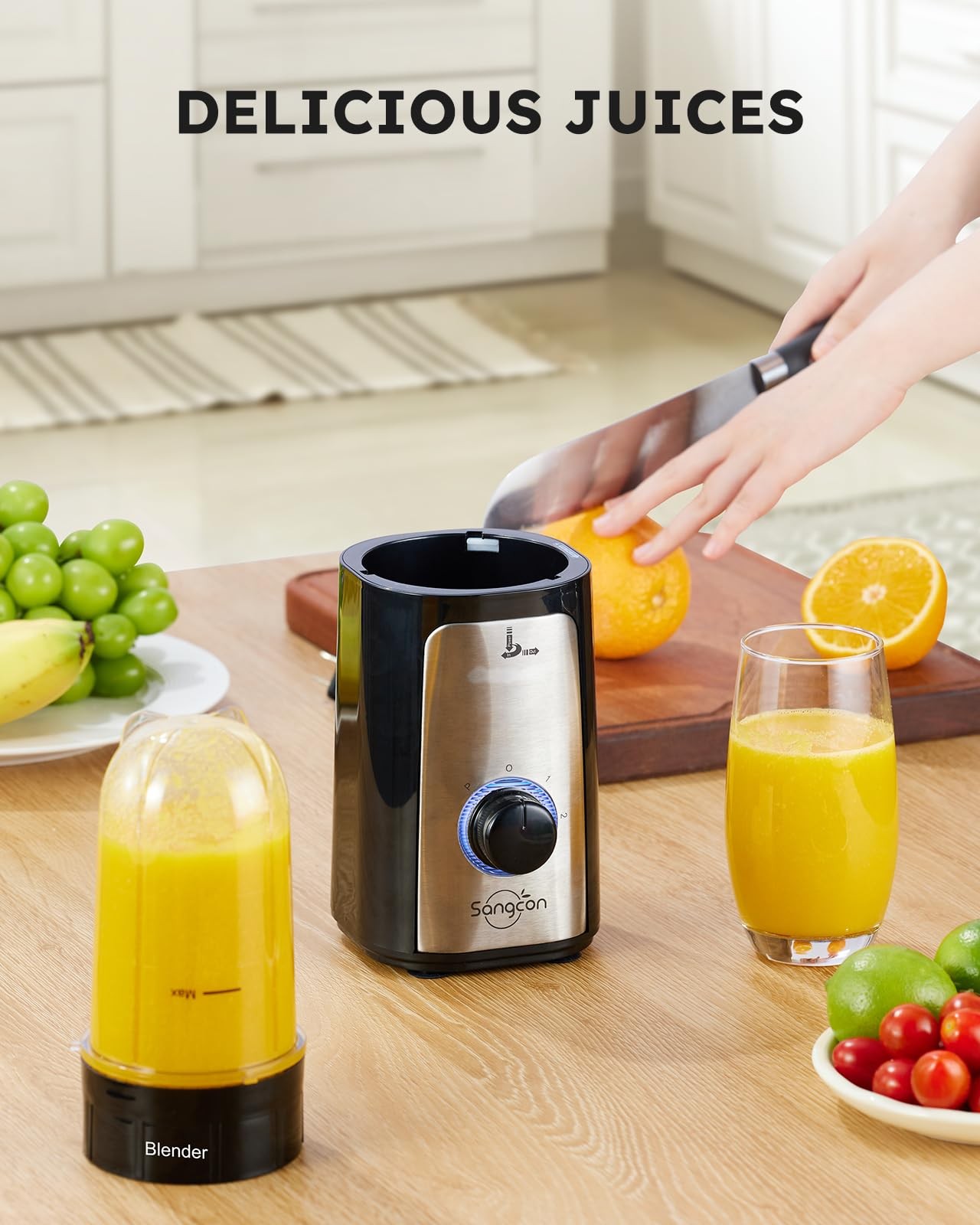 5 in 1 Blender and Food Processor Combo for Kitchen, Small Food Chopper for M…
