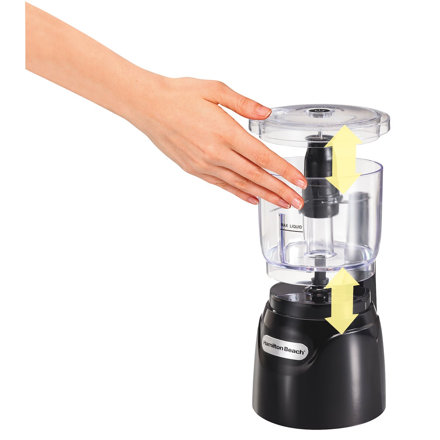 Hamilton Beach 72890F Stack & Press Food Chopper 3-Cup Kitchen Processor