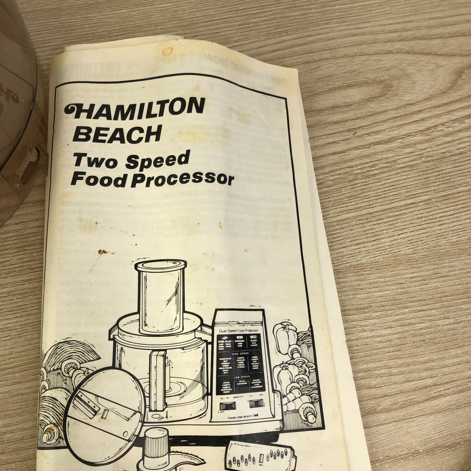 Hamilton Beach Scovill Food Processor Model 702 parts 6 pieces Good Condition