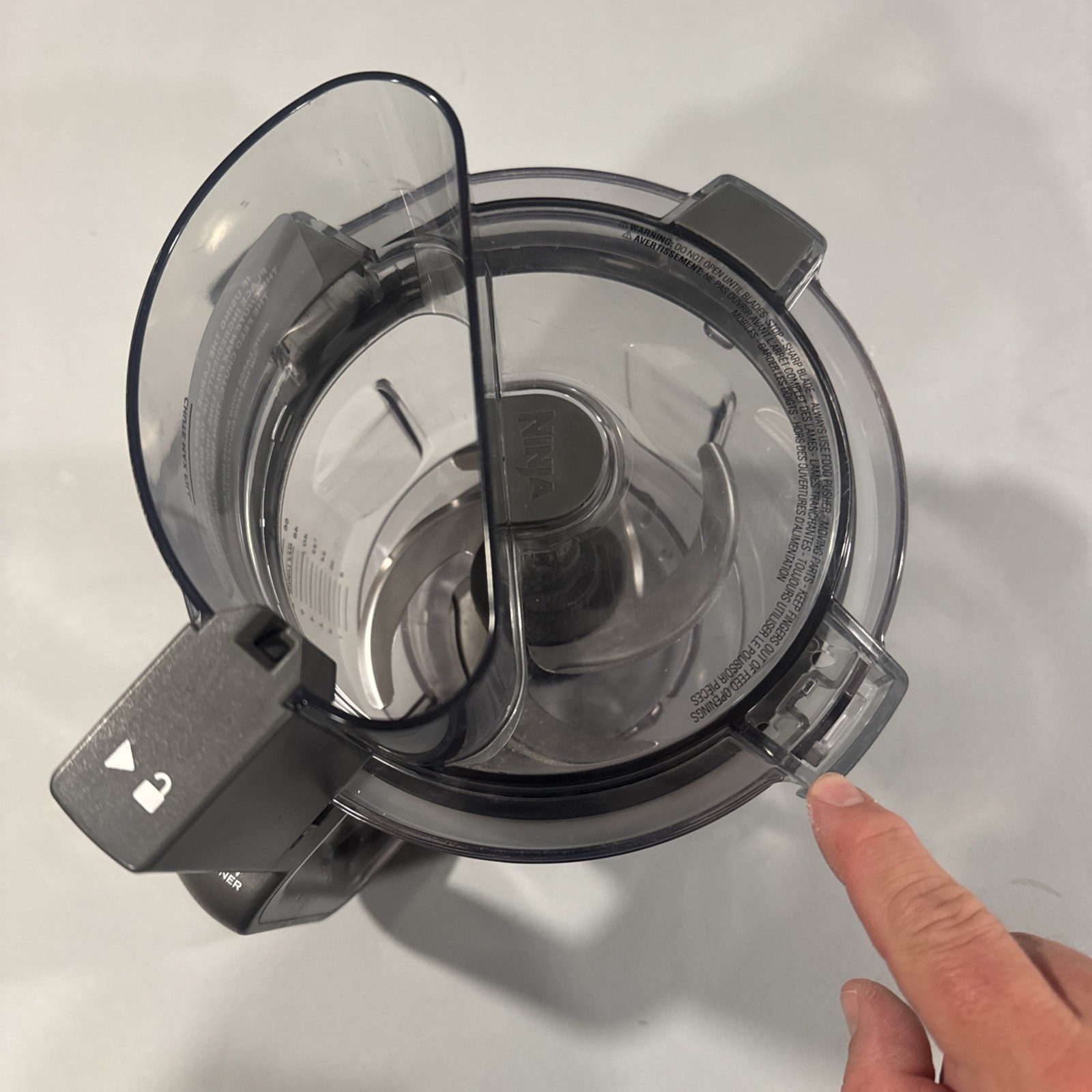 Ninja NF701 Professional 12 Cup XL Food Processor Base Bowl Lid, Blades 4 PARTS