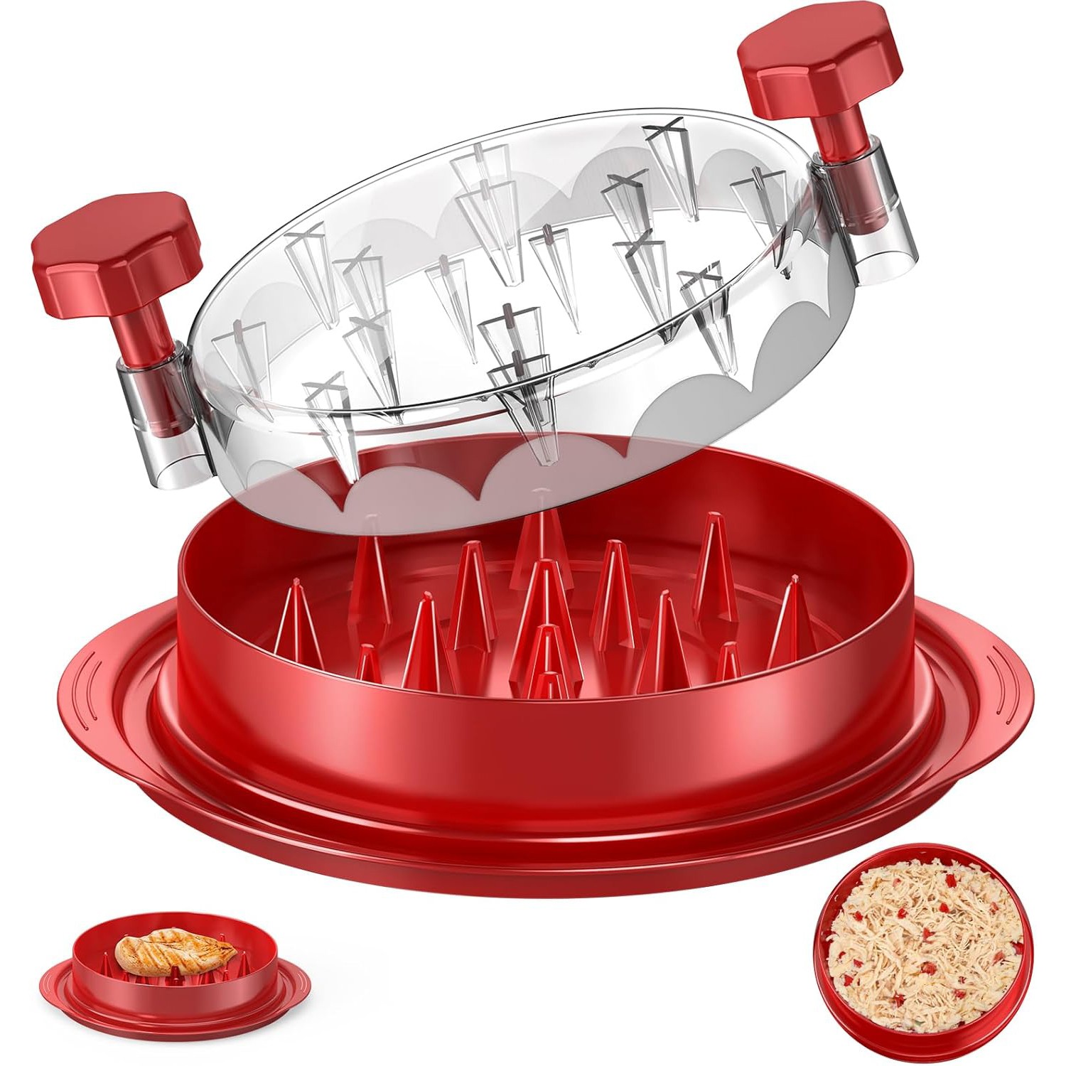8 In Chicken Shredder Tool Twist Meat Shredding Grinder Handles Non-Slip No BPA