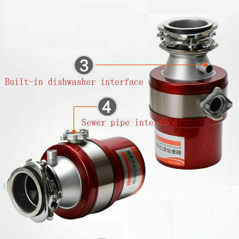 Kitchen Food Waste 1000ML Processor Disposer 370W 220V Garbage Disposal Crusher
