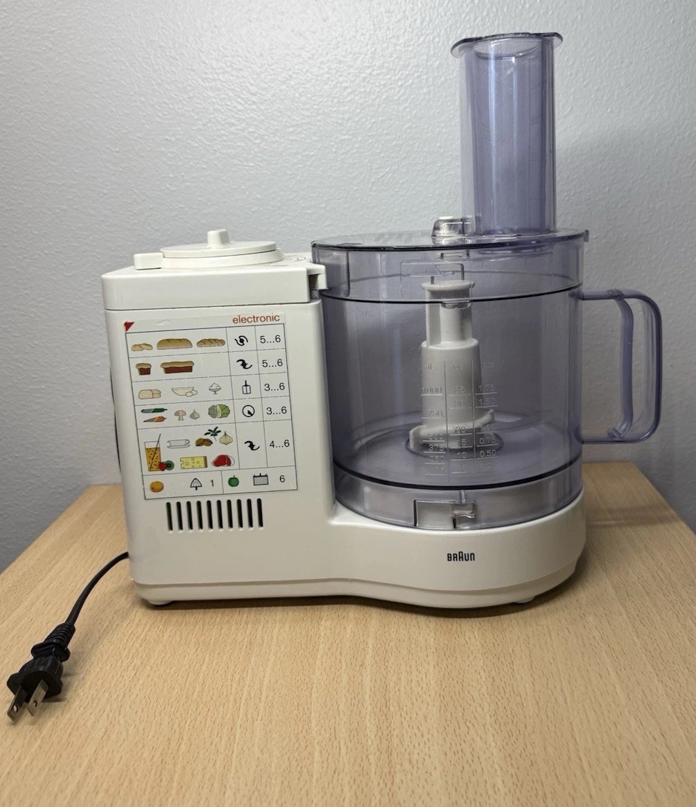 Braun Multipractic Food Processor Type 4262 Germany w/Accessories Tested