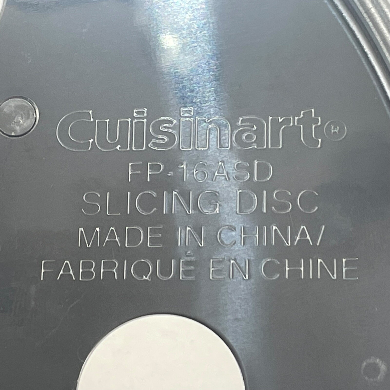 Never Used Cuisinart FP-16ASD Slicing Disc Food Processor Replacement Blade