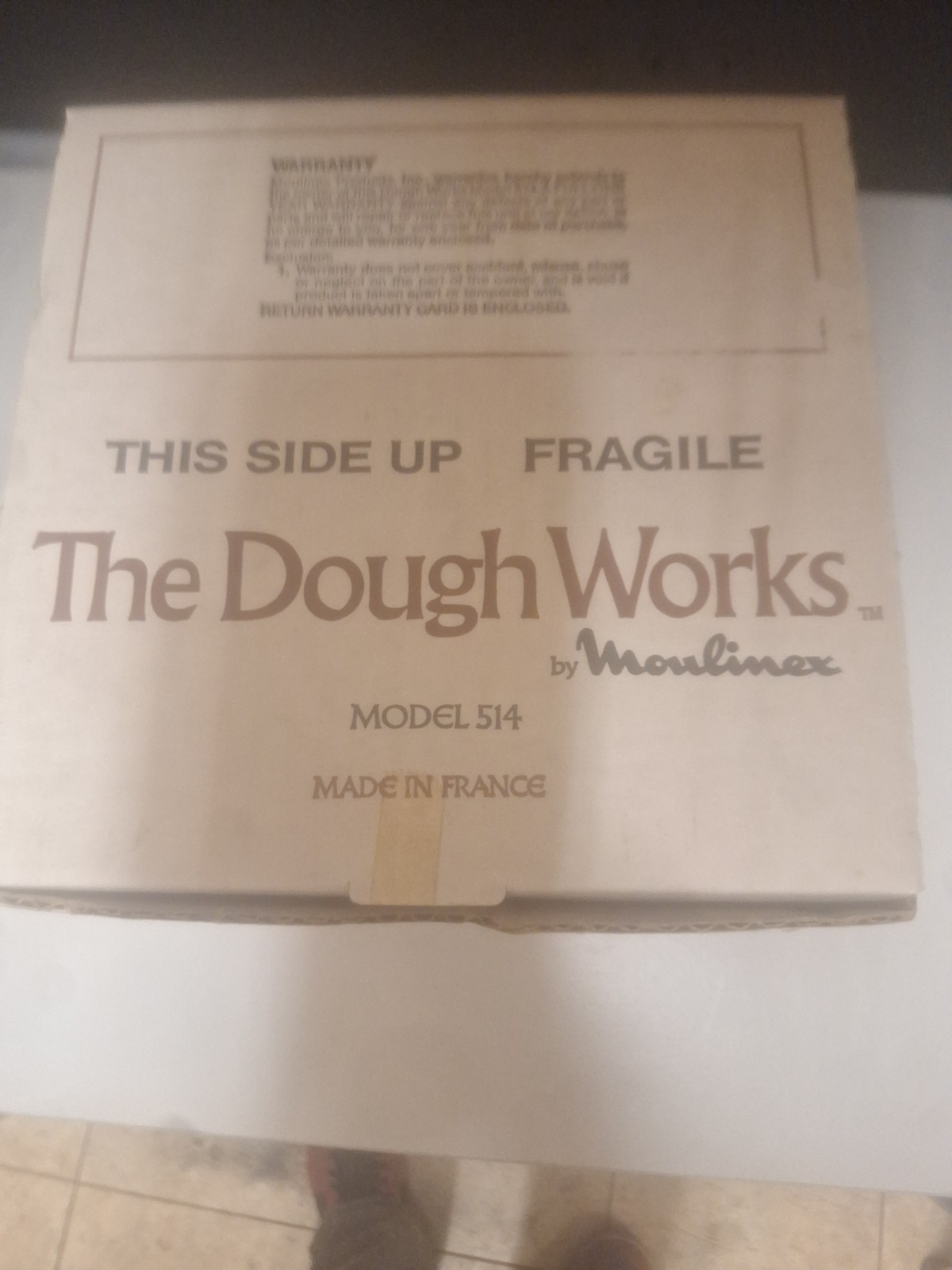 The Dough Works 514 Attachment by Moulinex for Process La Machine Models 390 354