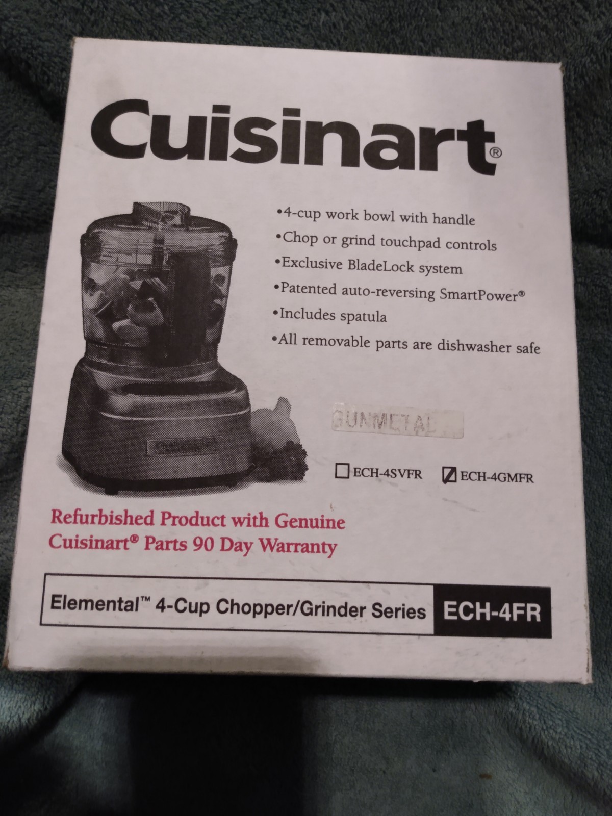 Cuisinart 4cup Chopper ECH-4FR Gunmetal Gray