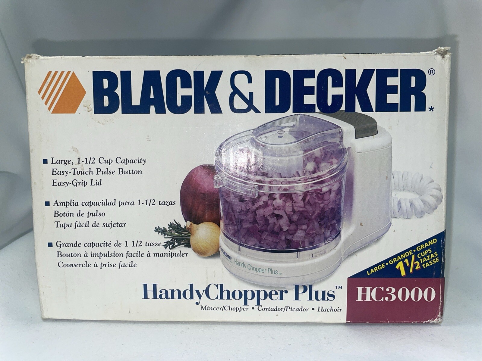 Black & Decker Handy Chopper Plus Mini Food Chopper HC3000 – Original Box
