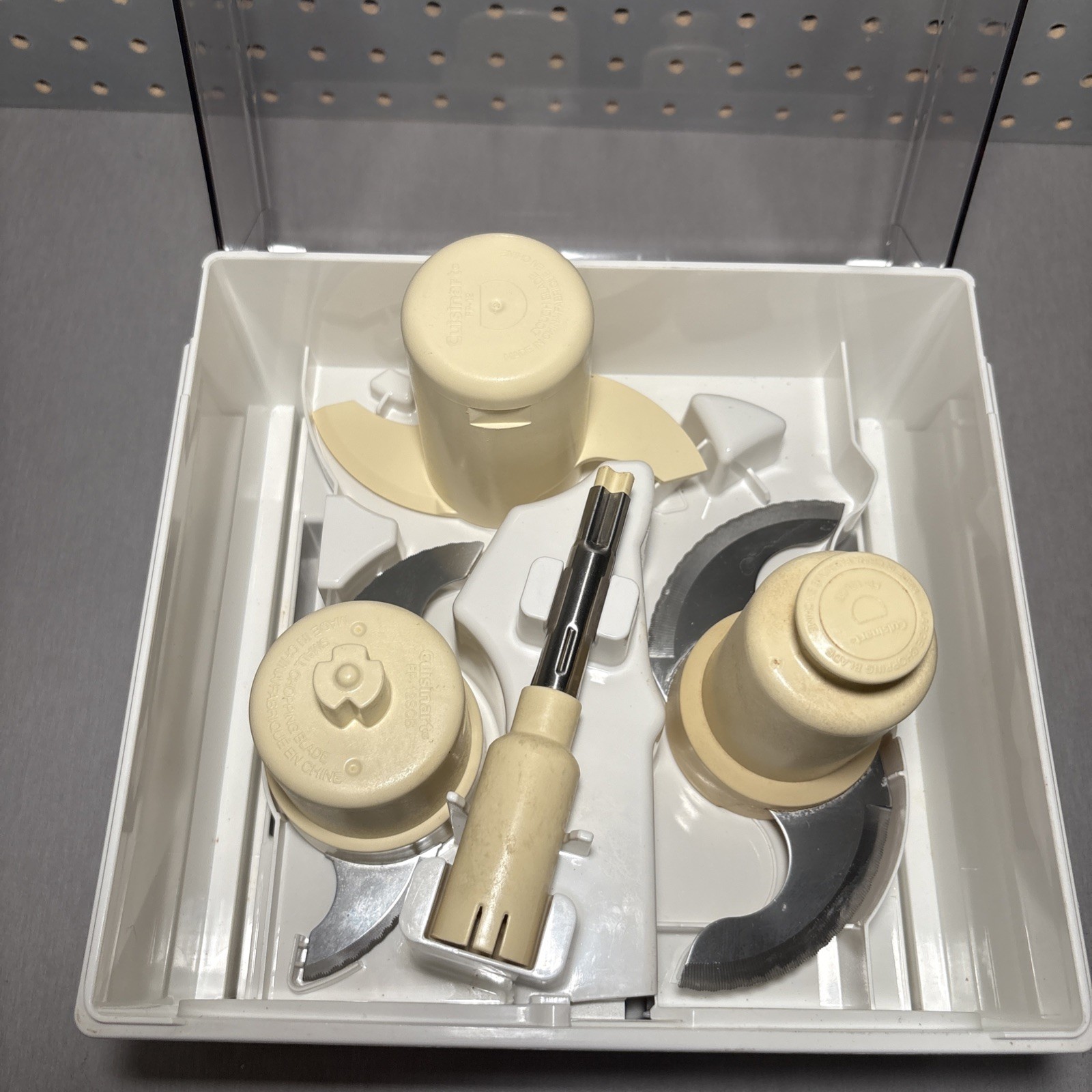 Cuisinart FP-12SC Food Processor Disc Storage Case Blades Shredding Discs & Stem