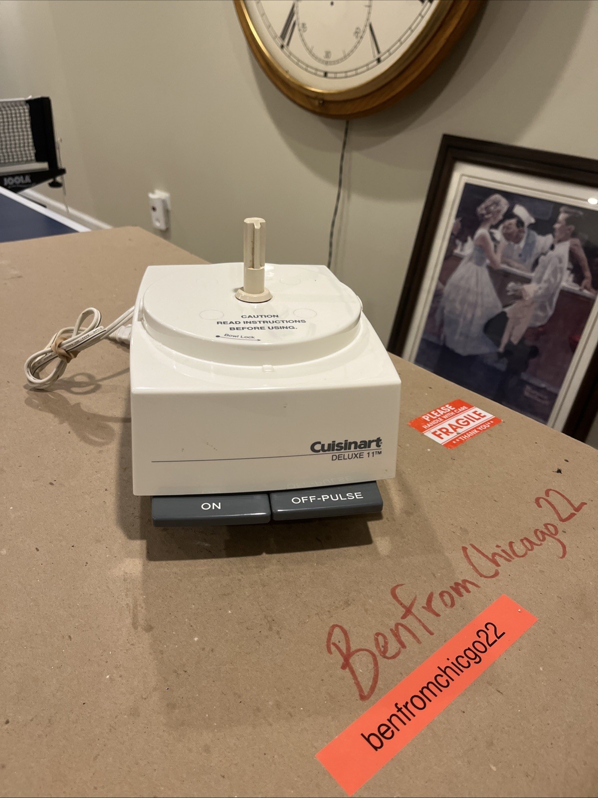 Cuisinart Deluxe 11 Food Processor Motor Base Only Model DFP-11 TX / Pre-owned