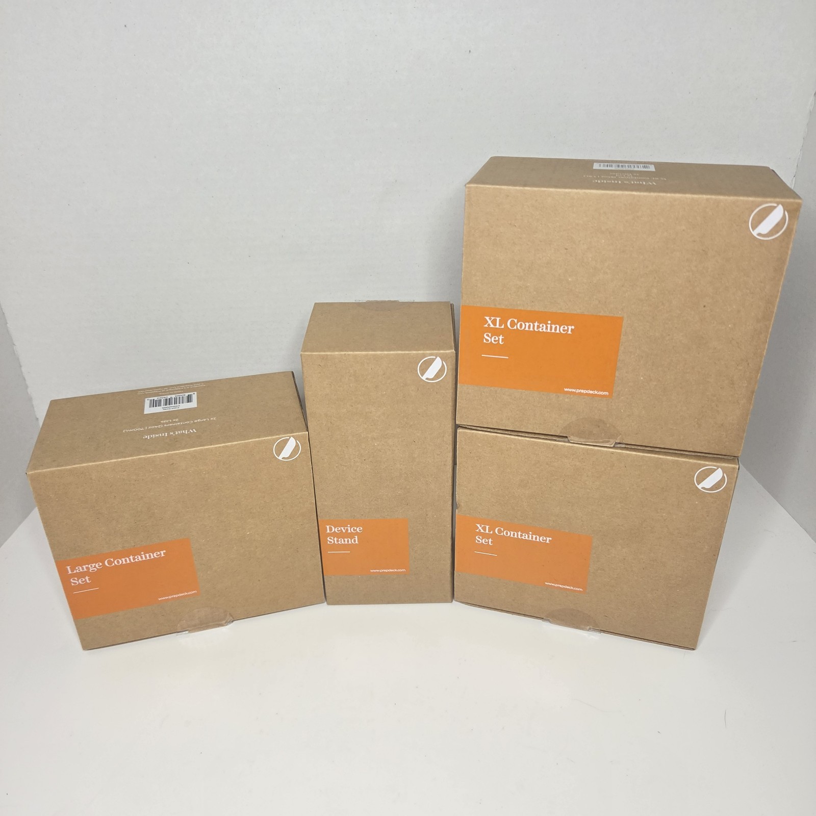 Prepdeck Cool Grey 2x XL Container, Lrg Container & Device Stand – New