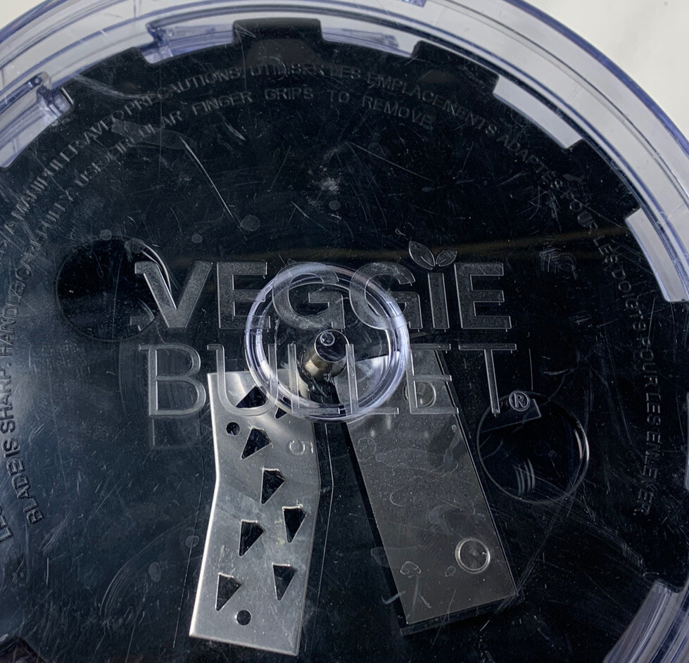 Veggie Bullet VB-102 3 Discs & cases Spiralizing Blades Angel Hair Ribbon & Udon