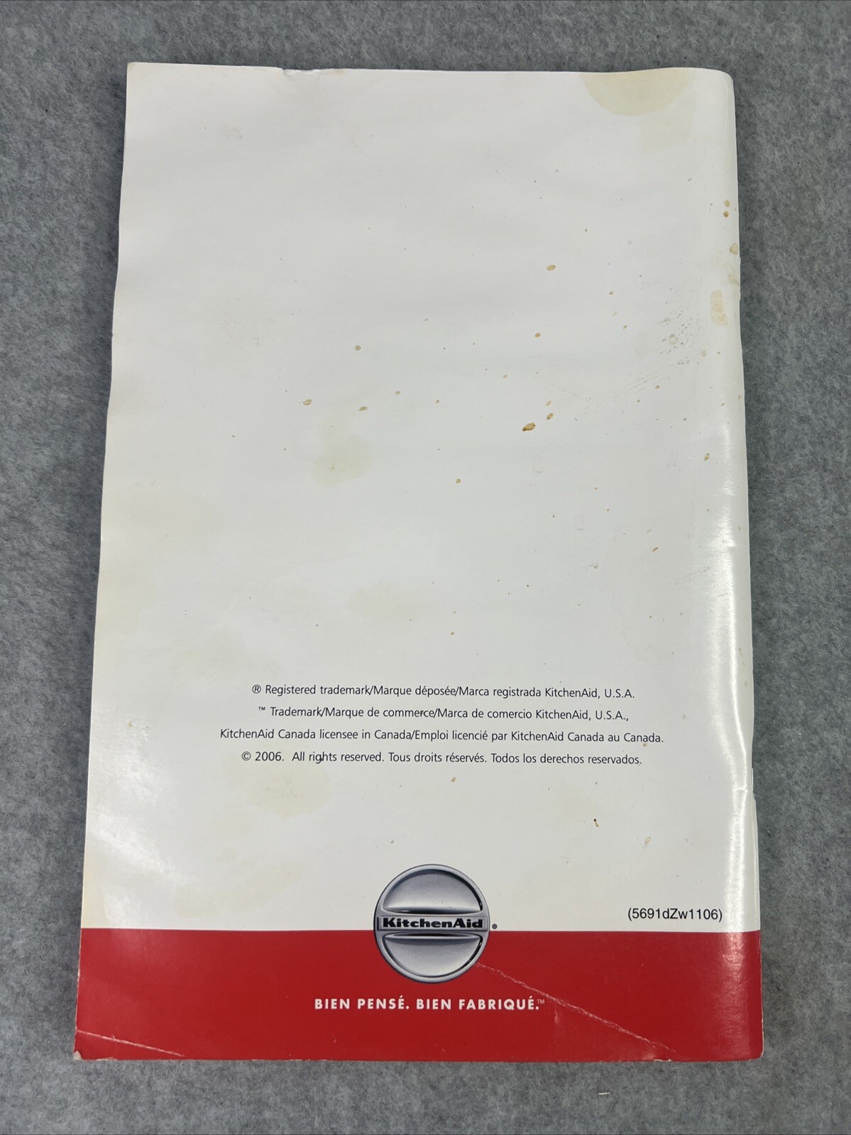 KitchenAid Food Processor Manual Only KFP710 KPF715 KFP720 KFP730