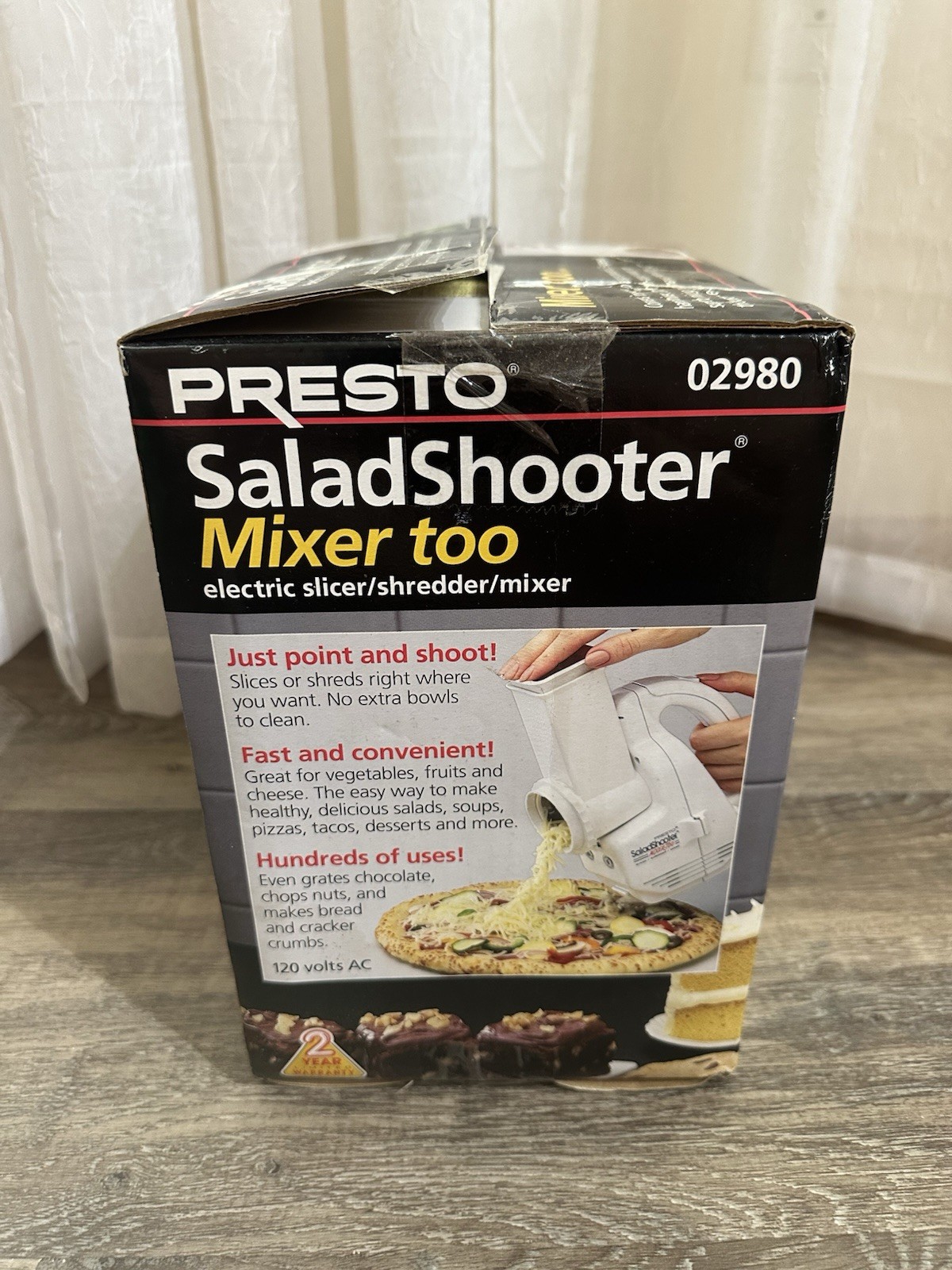 Presto Salad Shooter & Mixer Too 02980 Electric Slicer Shredder & Mixer