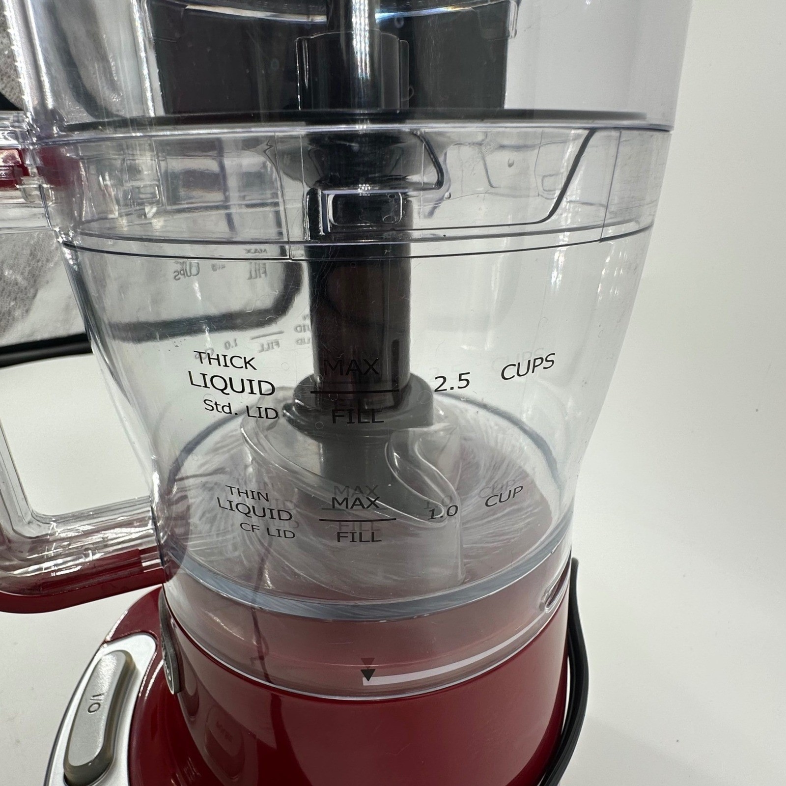Wolfgang Puck Food Processor Bistro Collection 2.5 Cup Red Tested