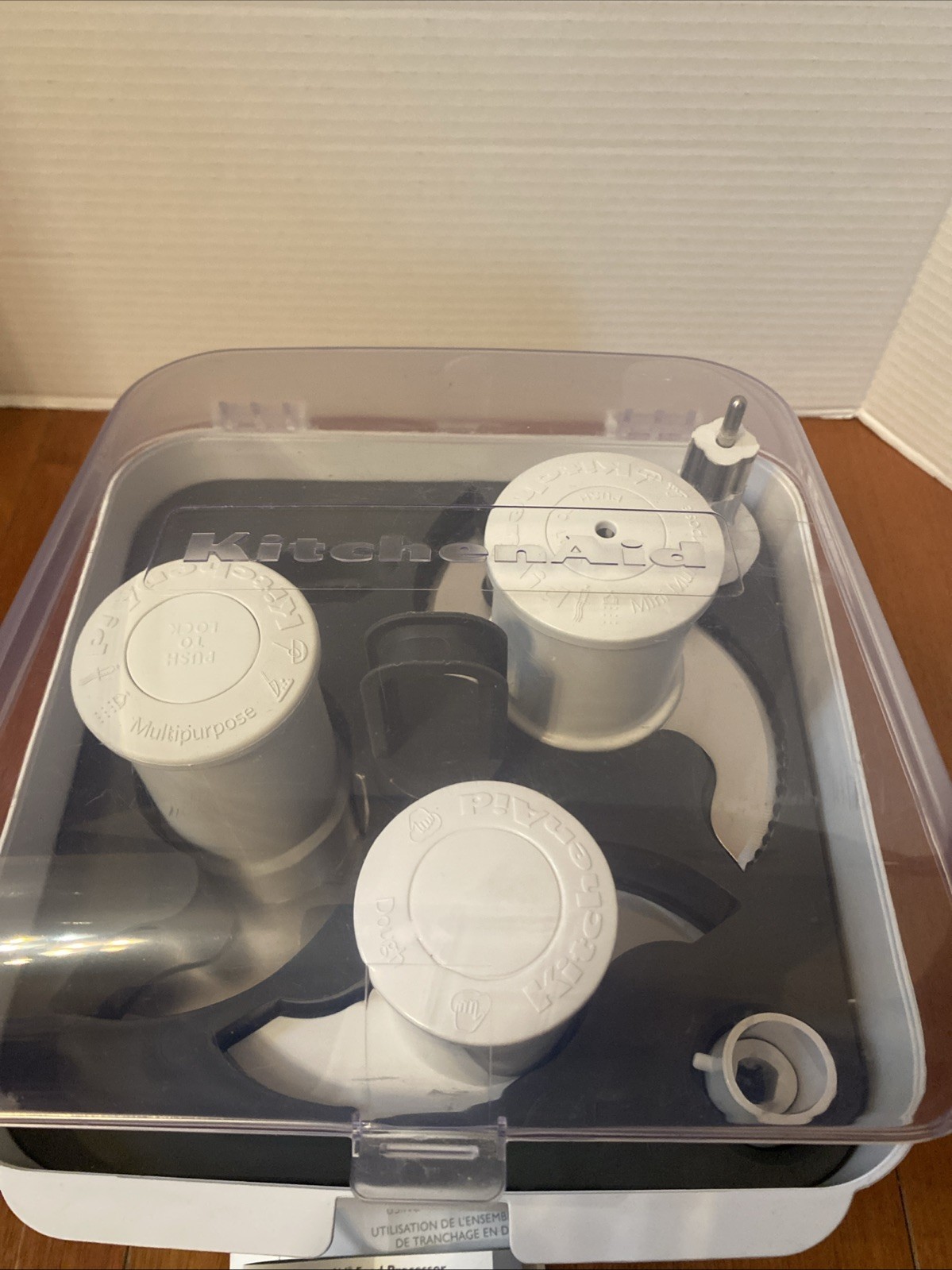 KitchenAid Food Processor Attachments Accessories blades W/ storage Caddy