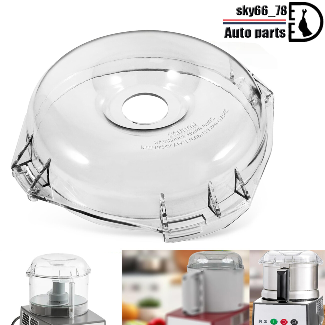 for Robot Coupe 106458S R100B R100BCLR R2 Food Processor Mixer Cutter Bowl Lid
