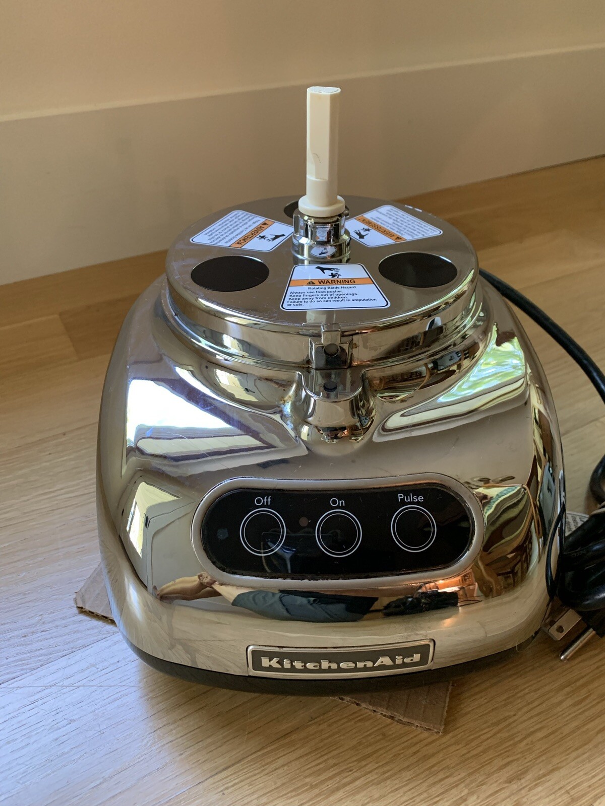 KitchenAid KFP740CR1 Food Processor Full Size MOTOR ONLY Chrome TESTED