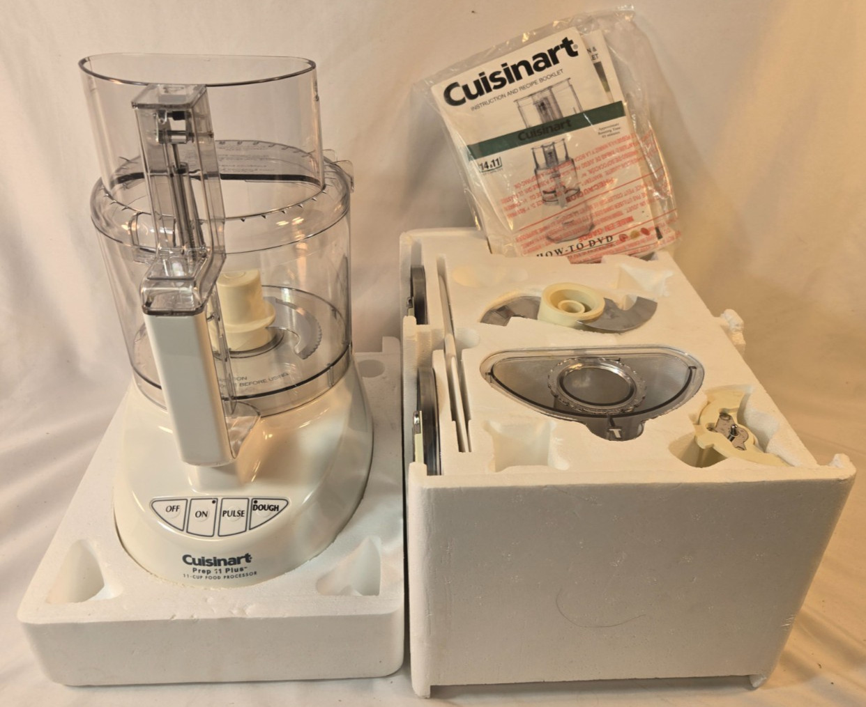 Cuisinart Prep 11 Plus DLC-2011 11-Cup Food Processor Complete w/Blades & Manual