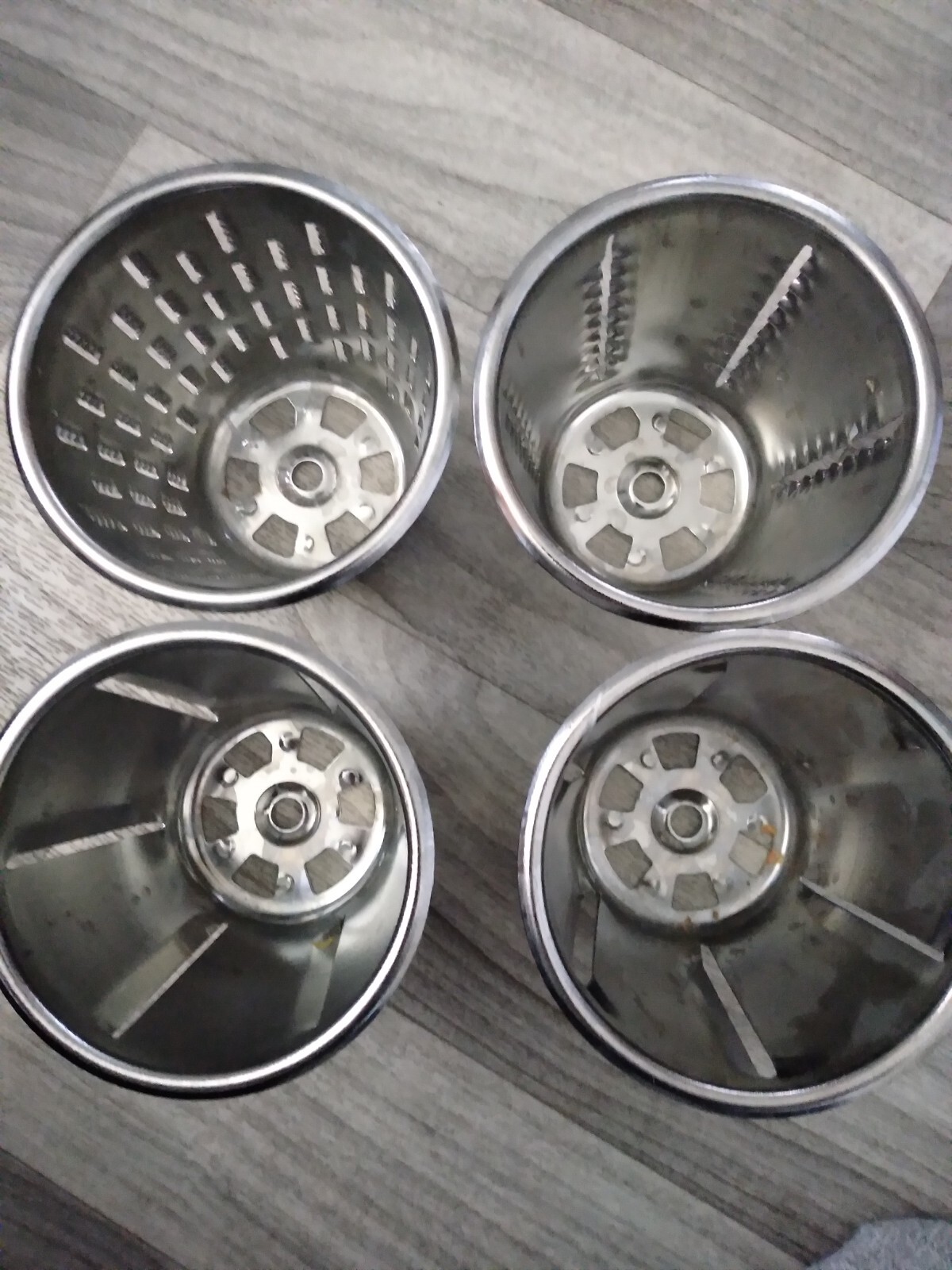 Vintage Kitchen Aid Chopper Adapter Slicers Blades Automatic Food Shredders READ