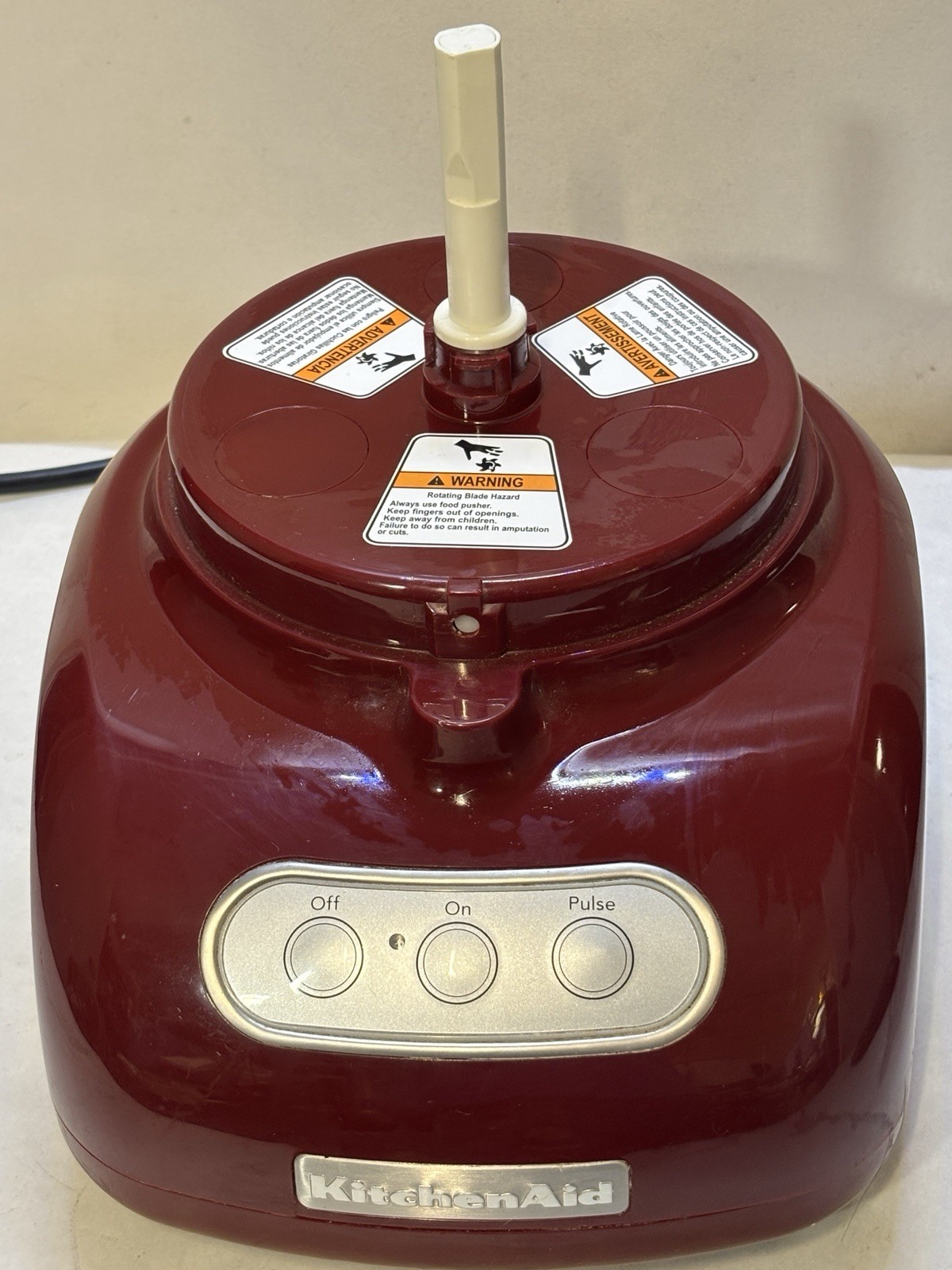 Kitchenaid kfp750GC1 Food Processor Replacement Maroon Base Power Unit