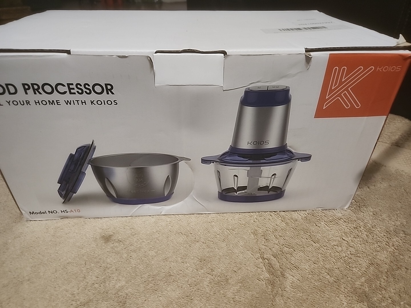 KOIOS 500W Powerful Electric Food Processor 8 Cup 2 Speed Electric Food Chopper