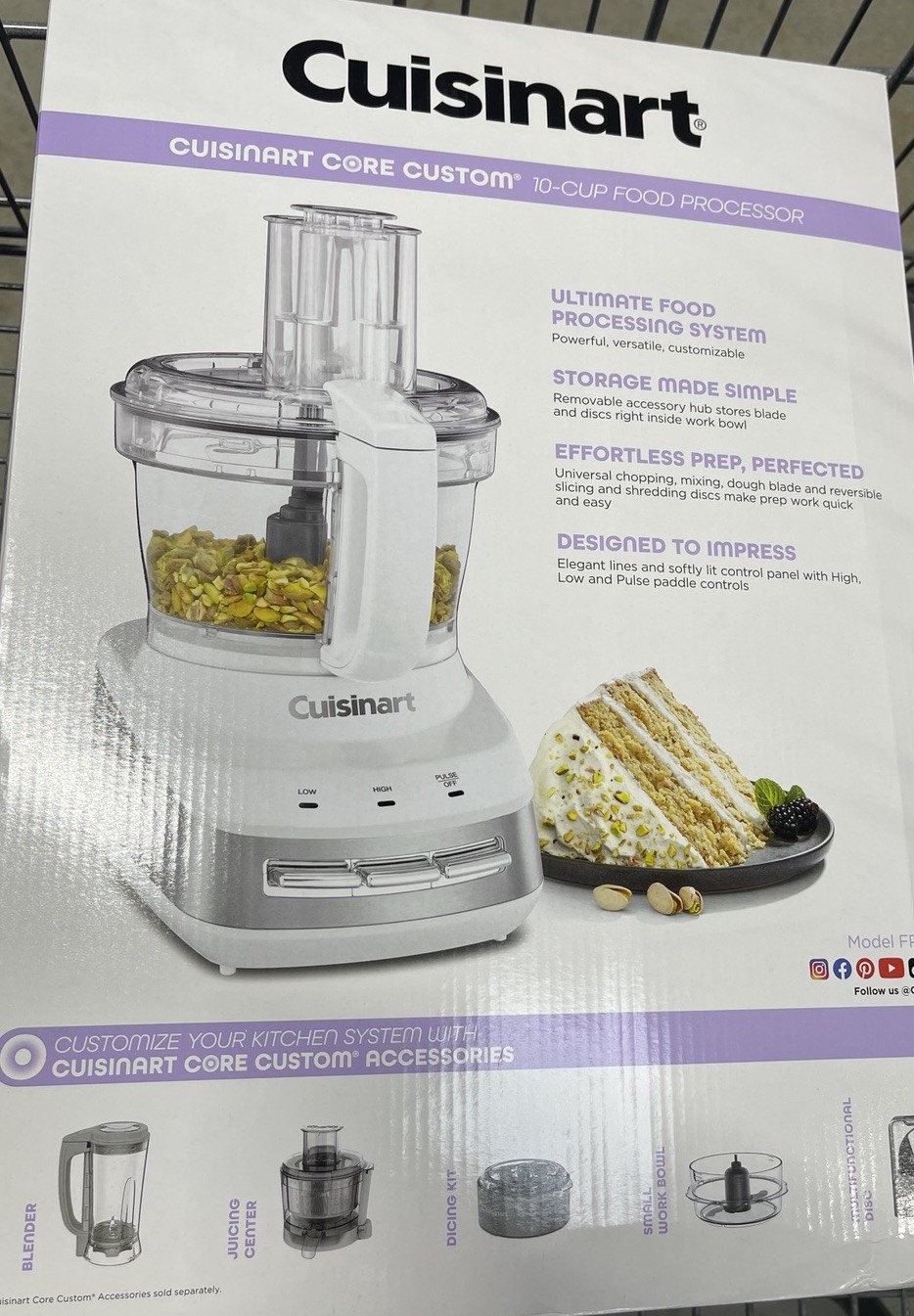 Cuisinart Core Custom’ 10-Cup Food Processor FP-110MB – MARINE BLUE ONE SIZE