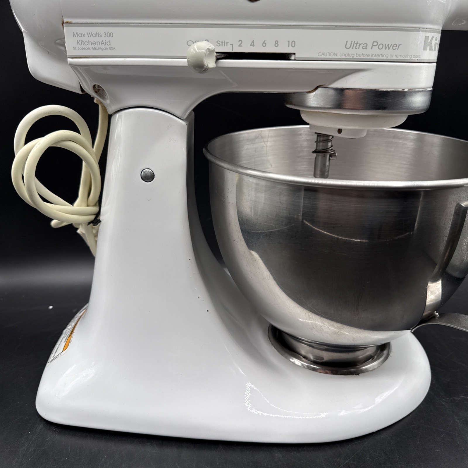KitchenAid Ultra Power Mixer With Bowl – NO Attachments – White Model KSM90WW