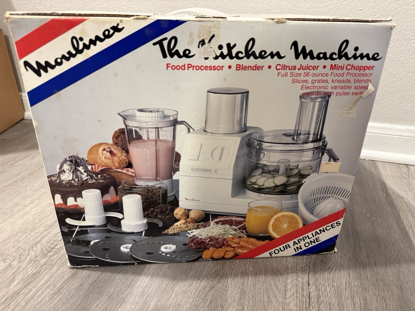 Moulinex The Kitchen Machine Four Appliances in One Model 9891190 Food Processor