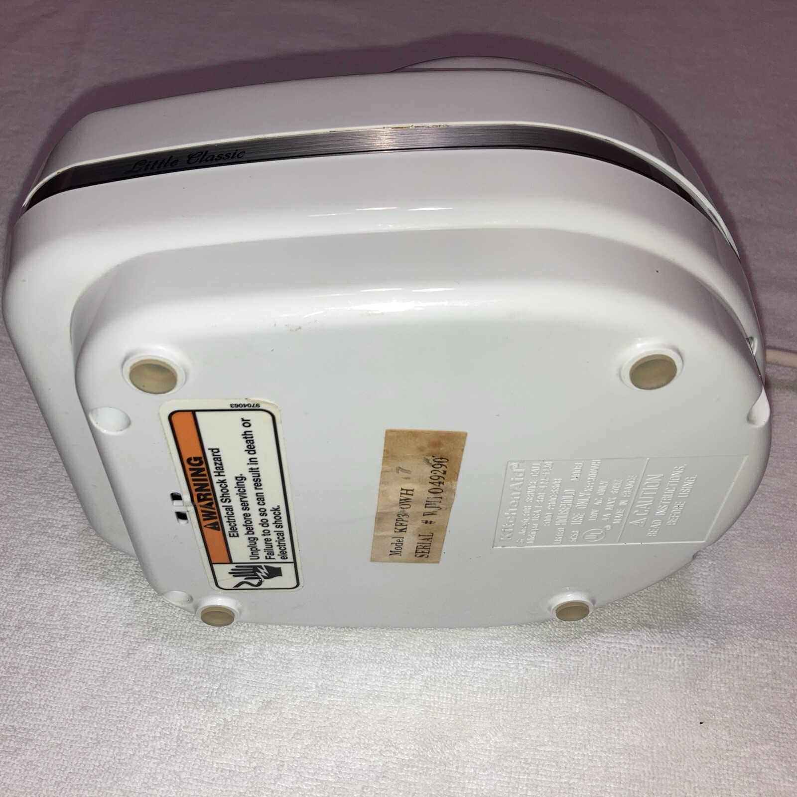 KitchenAid Chef’s Food Processor KFP300WH Little Classic Replacement Base Motor