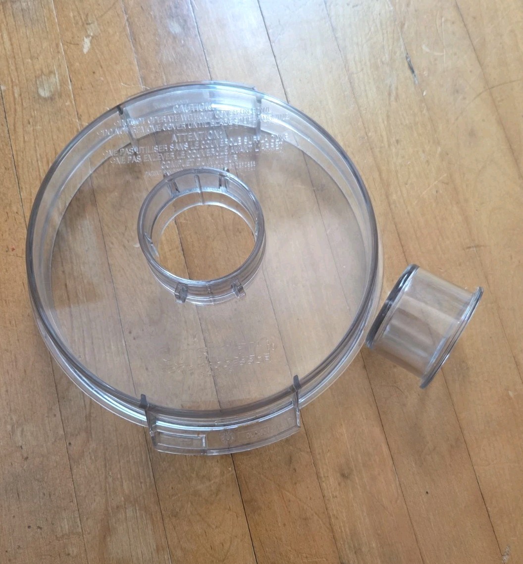 Cuisinart Pro Custom 11 Food Processor DLC-8 Flat Lid DLC-806GTX With Cap
