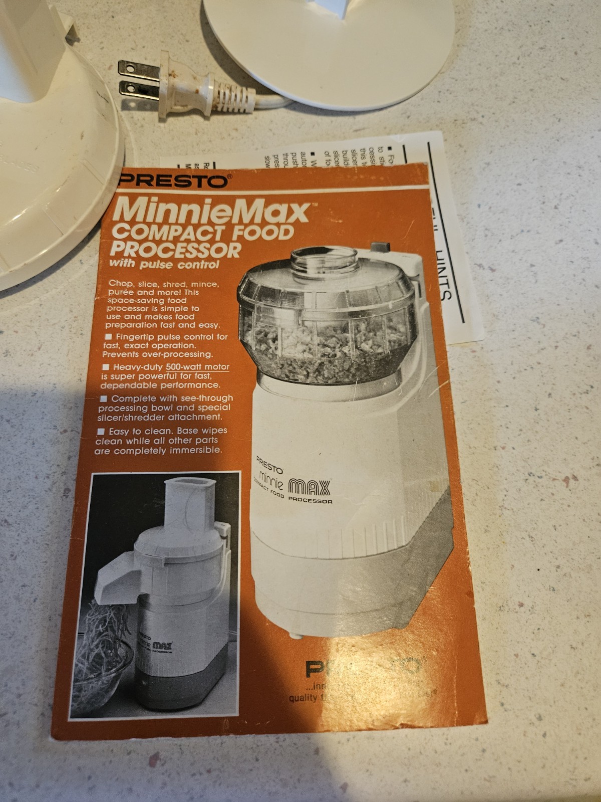 Presto Minnie Max Compact Food Processor model 0290001 Tested Works