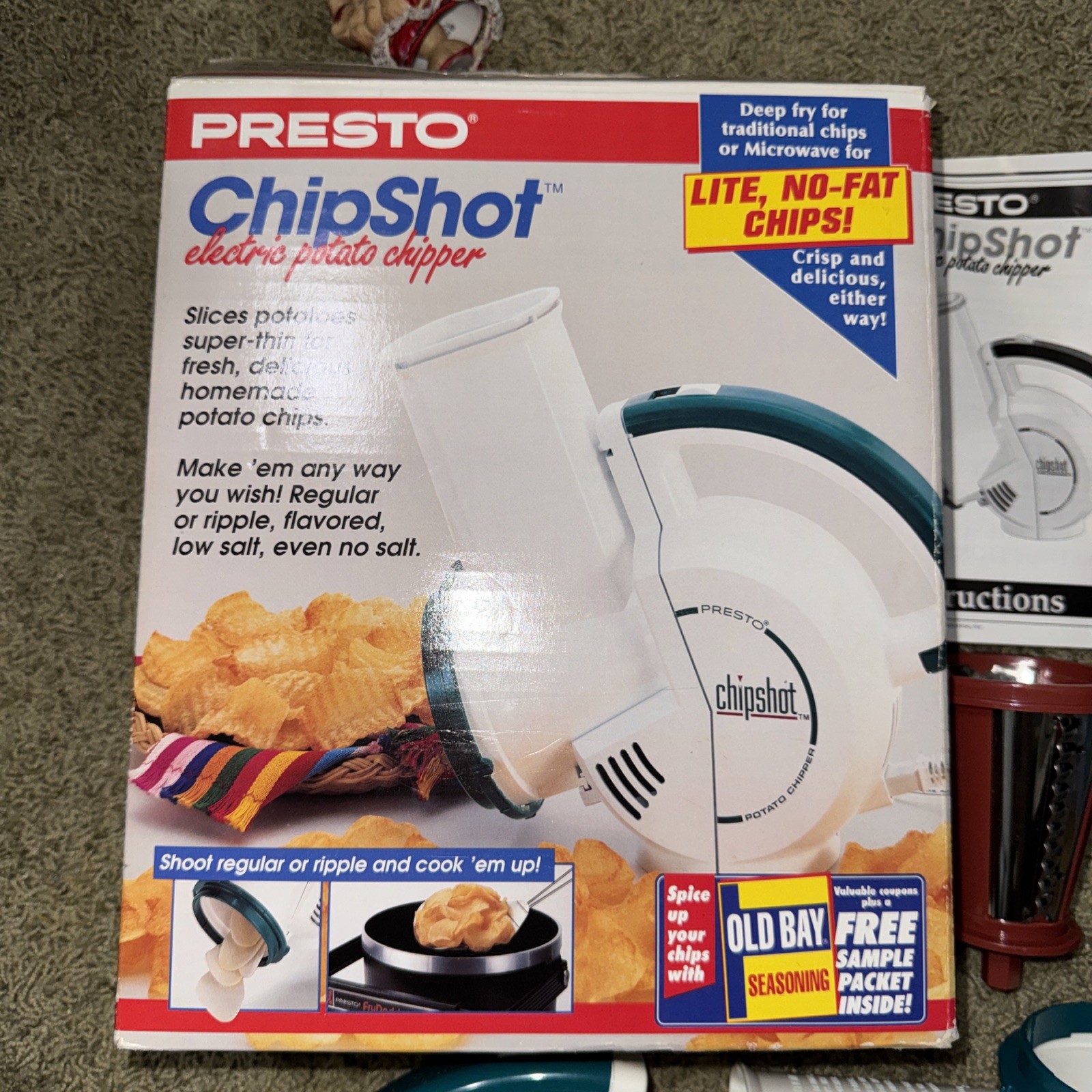 Presto Chip Shot Electric Potato Chipper 02960 Slicer Machine Complete Tested