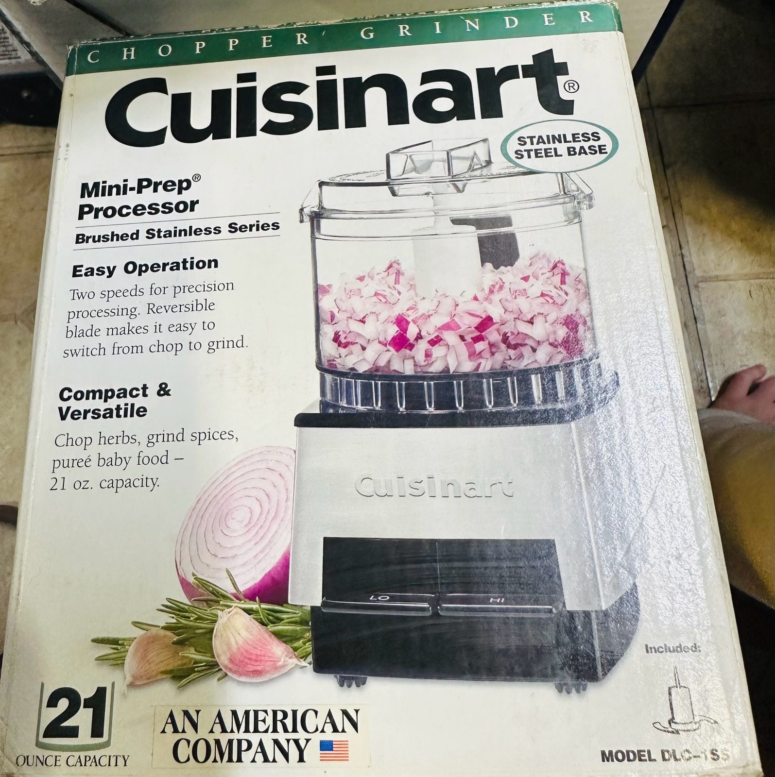 Cuisinart Mini-Prep Processor Brushed Stainless Series 21 oz. Model DLC-1SS