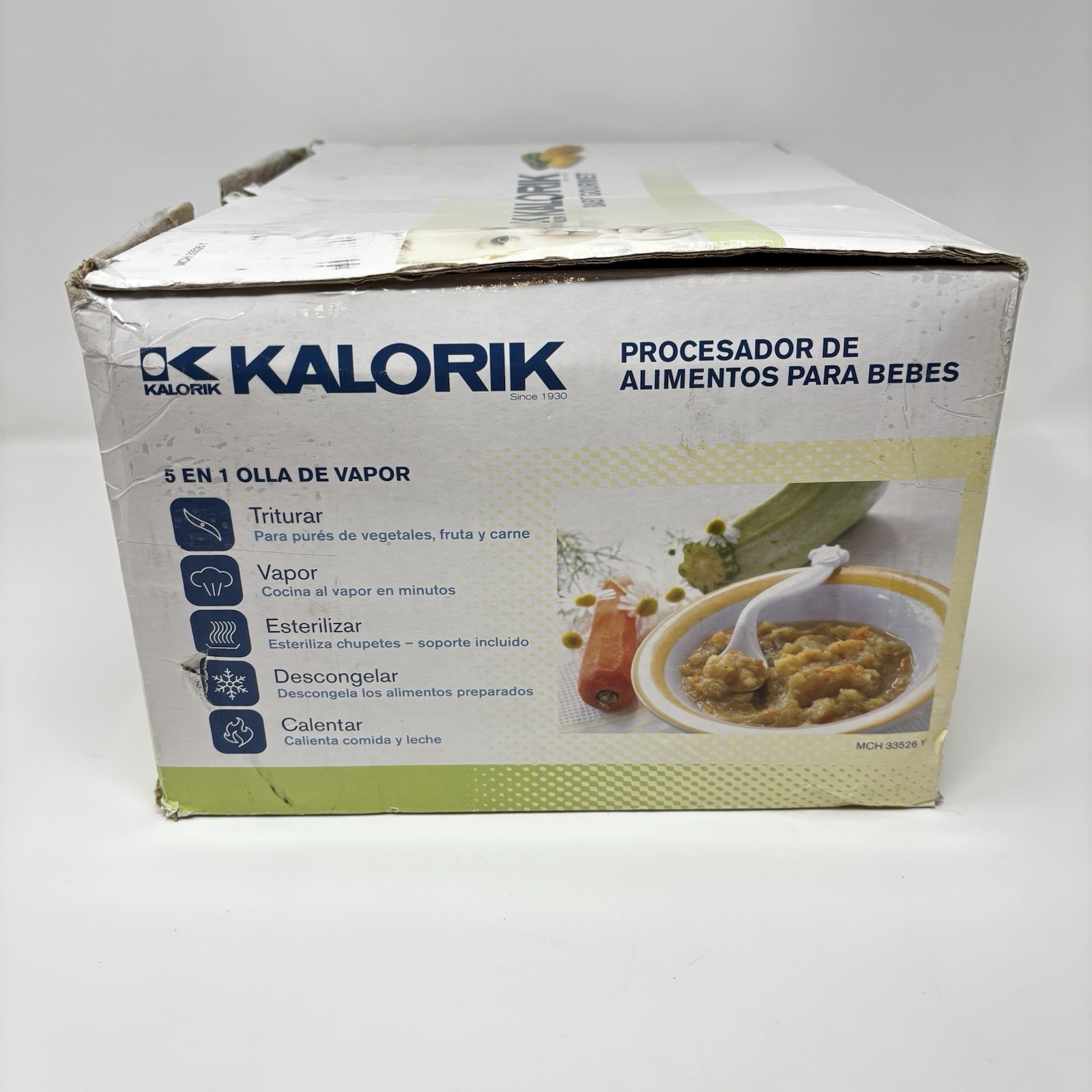 Kalorik Baby Food Maker Chopper Food Processor 2-Cup, 100% Complete *EXCELLENT!
