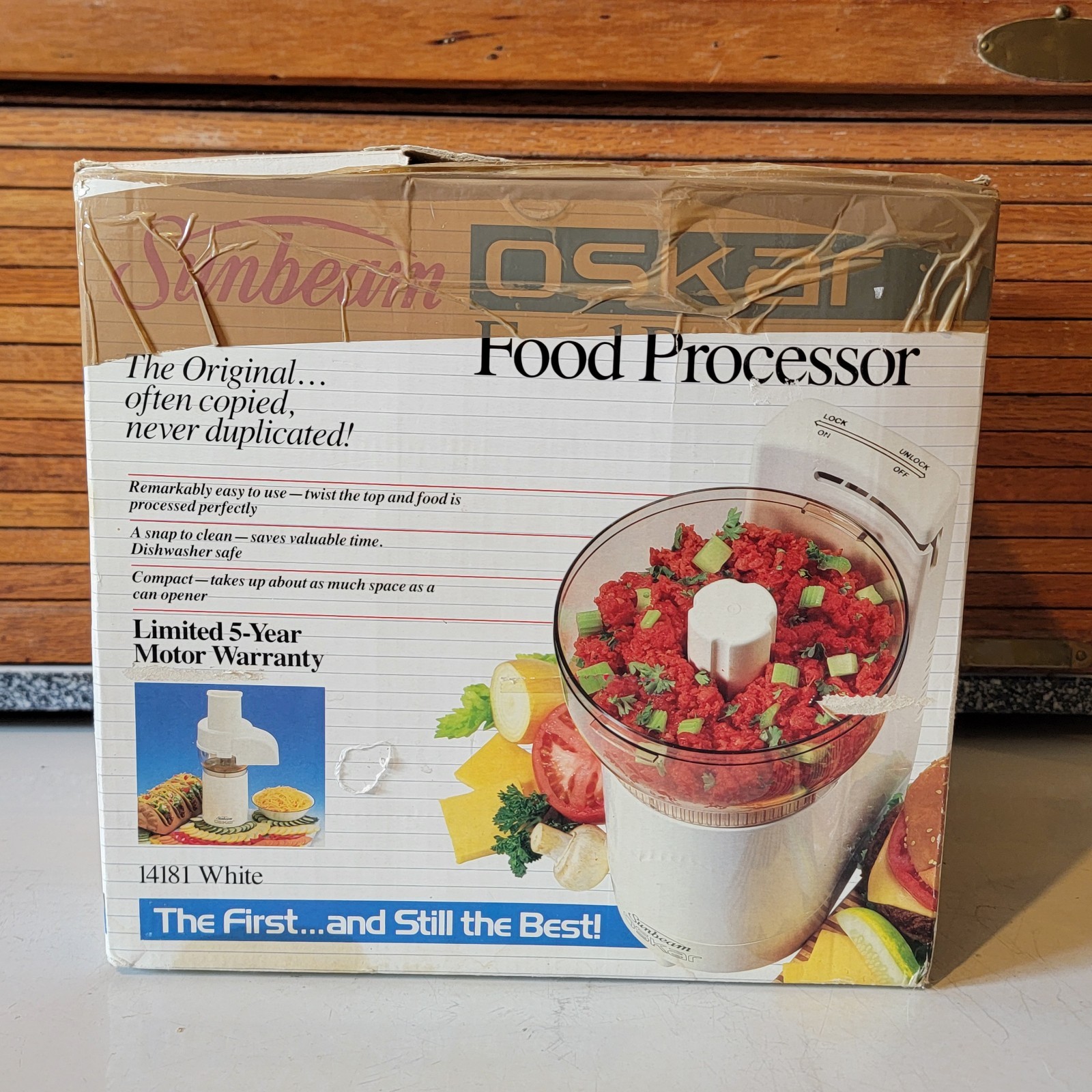 Vintage Sunbeam Oskar Food Processor 14081 Complete With Accessories Works 1986