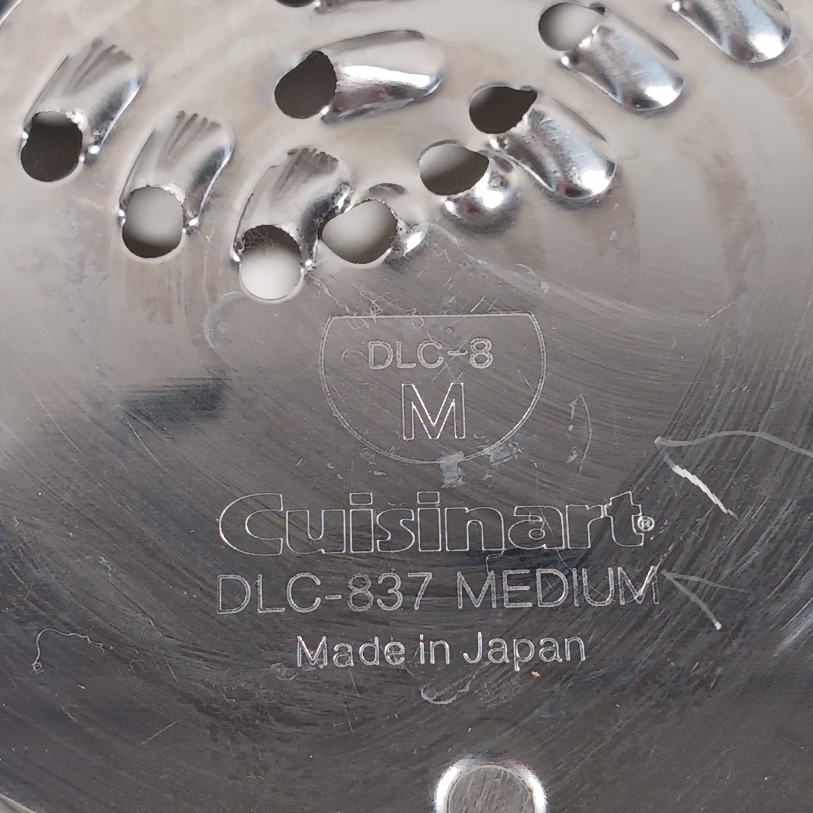 Cuisinart DLC-8 Food Processor Disc Blade Set of 7 Blades and Holder Stand