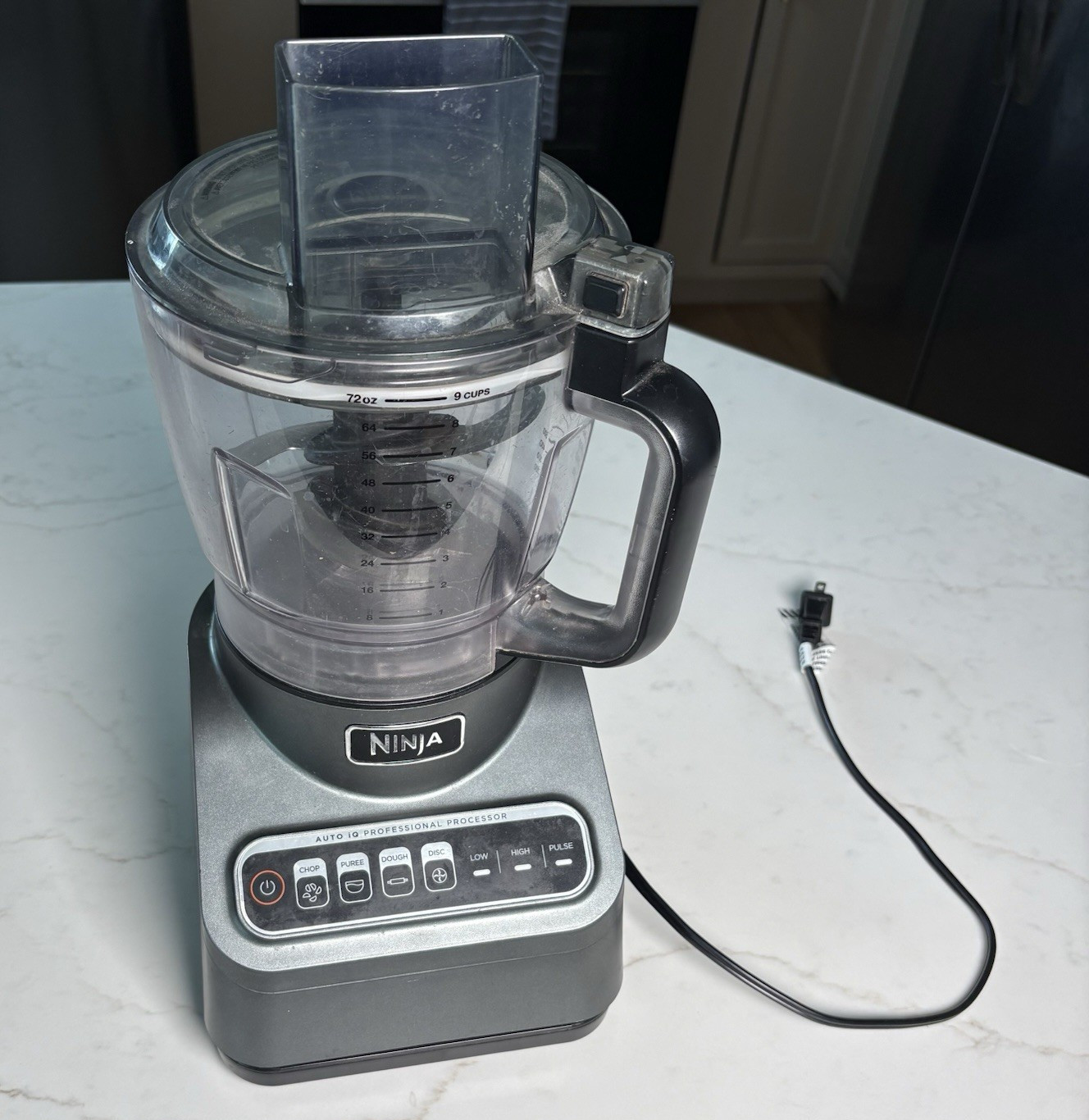 Ninja Auto-iQ Professional 9 Cup 1200W Food Processor Gray Dishwash-Safe TESTED