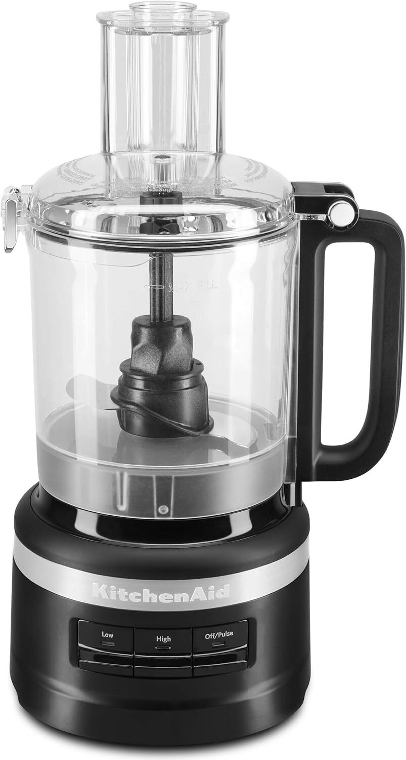 KitchenAid RKFP0918BM Easy Store Food Processor, 9 Cup, Black Matte (Used)