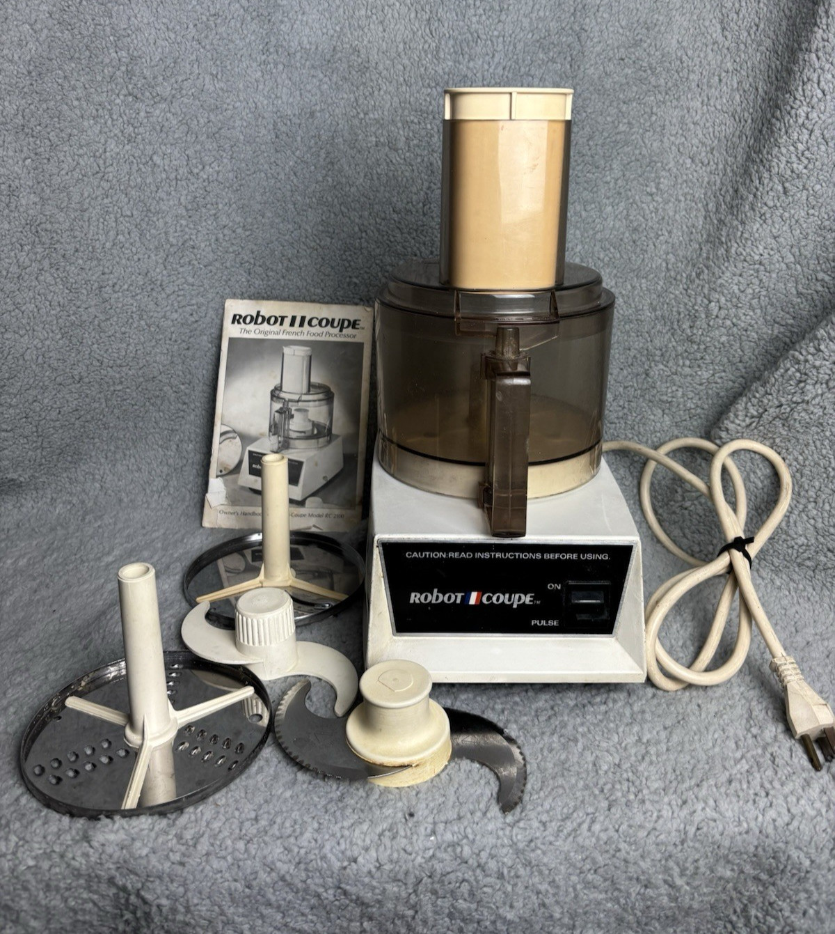 Robot Coupe RC Original Food Processor w/ Blades & Grater Great Shape Works