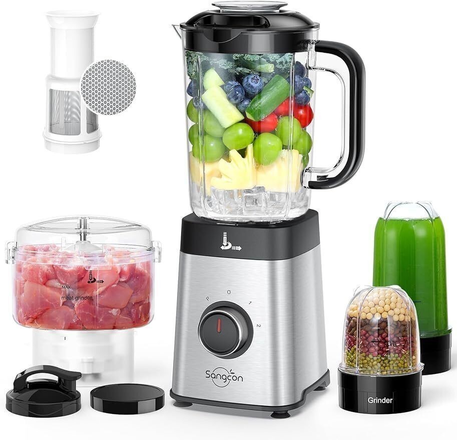 Blenders & Food Processor Combo for Kitchen 5 in 1 Blender for Shakes &Smoothies