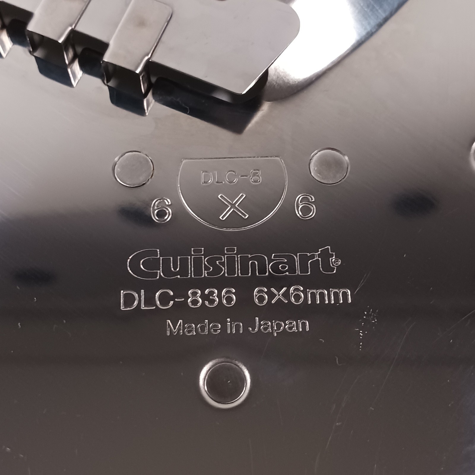 Cuisinart DLC-8 Food Processor Disc Blade Set of 7 Blades and Holder Stand