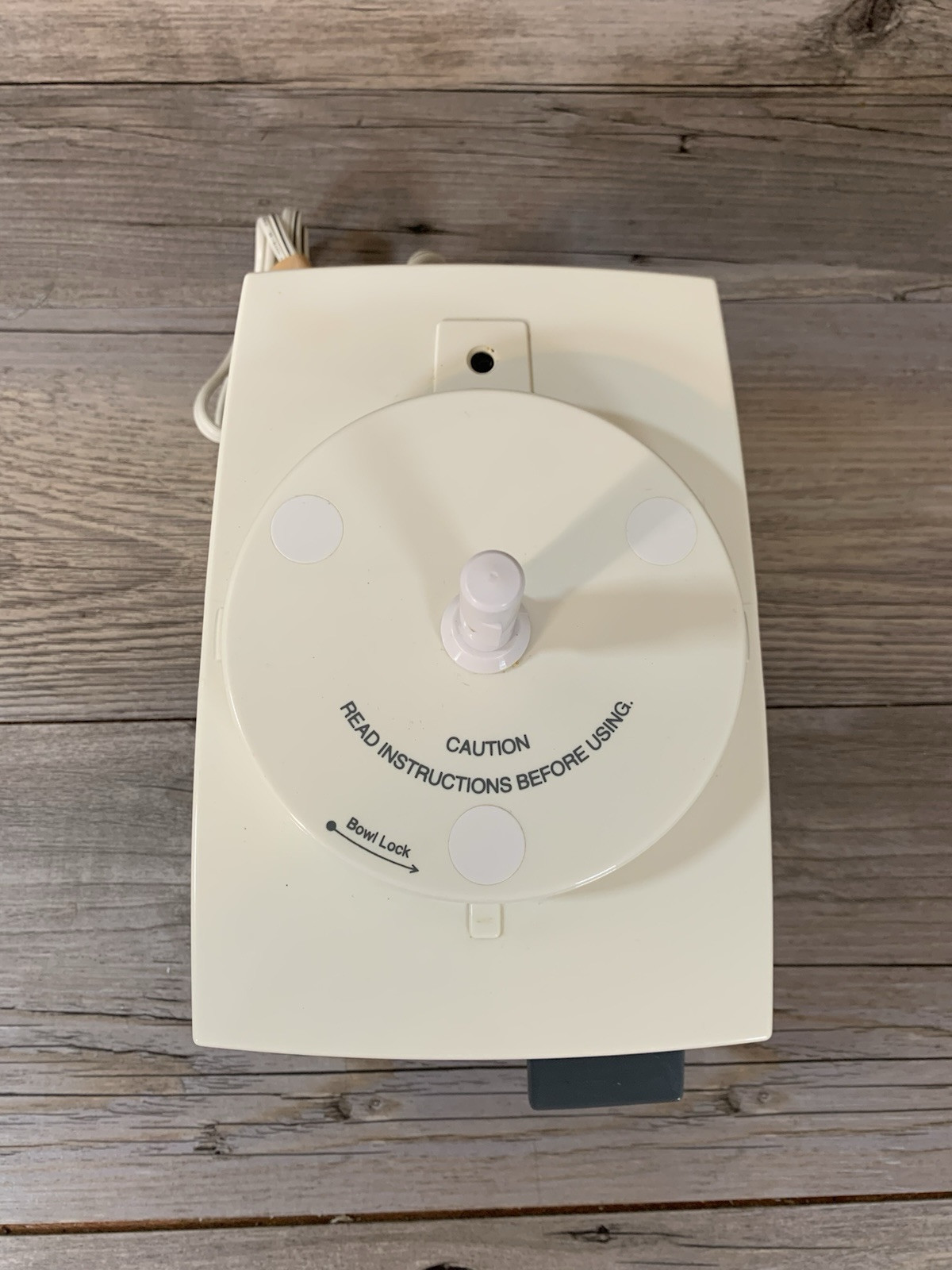 Cuisinart FP-3 Food Processor White/Gray – POWER BASE ONLY TESTED WORKS