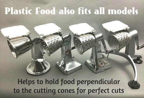 Slide-On FOOD GUIDE for Food Cutter Fits HealthCraft, Saladmaster,Kitchen Kutter